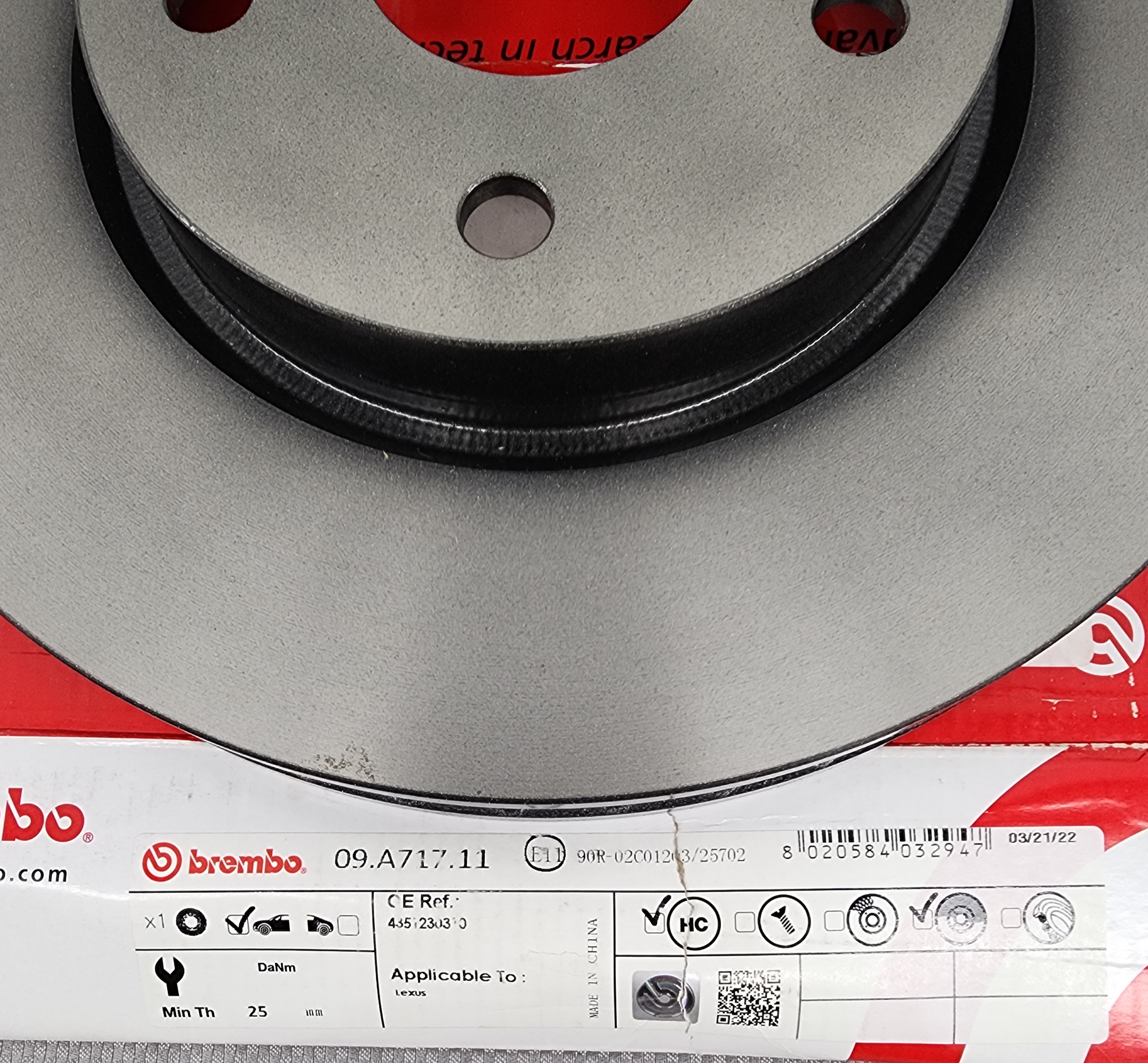 LEXUS IS250 Front Brake Rotor 2006 to 2015