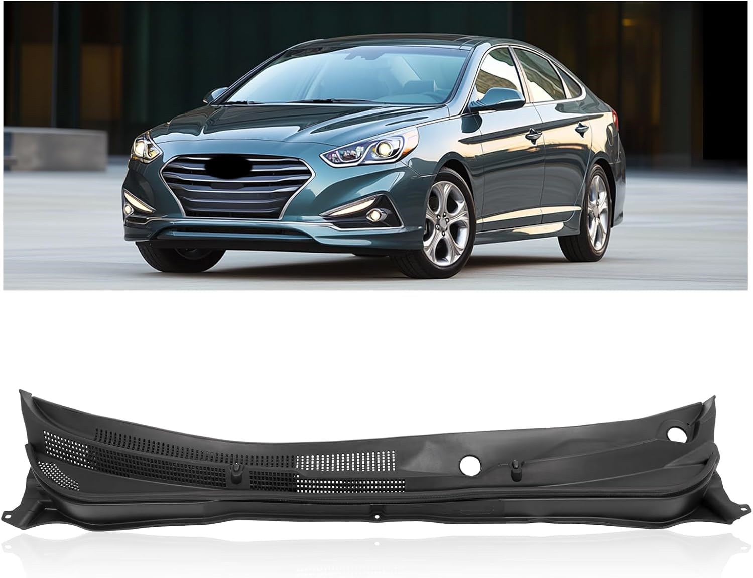 Hyundai Sonata Windshield Wiper Cowl Panel Grille 2011-2014