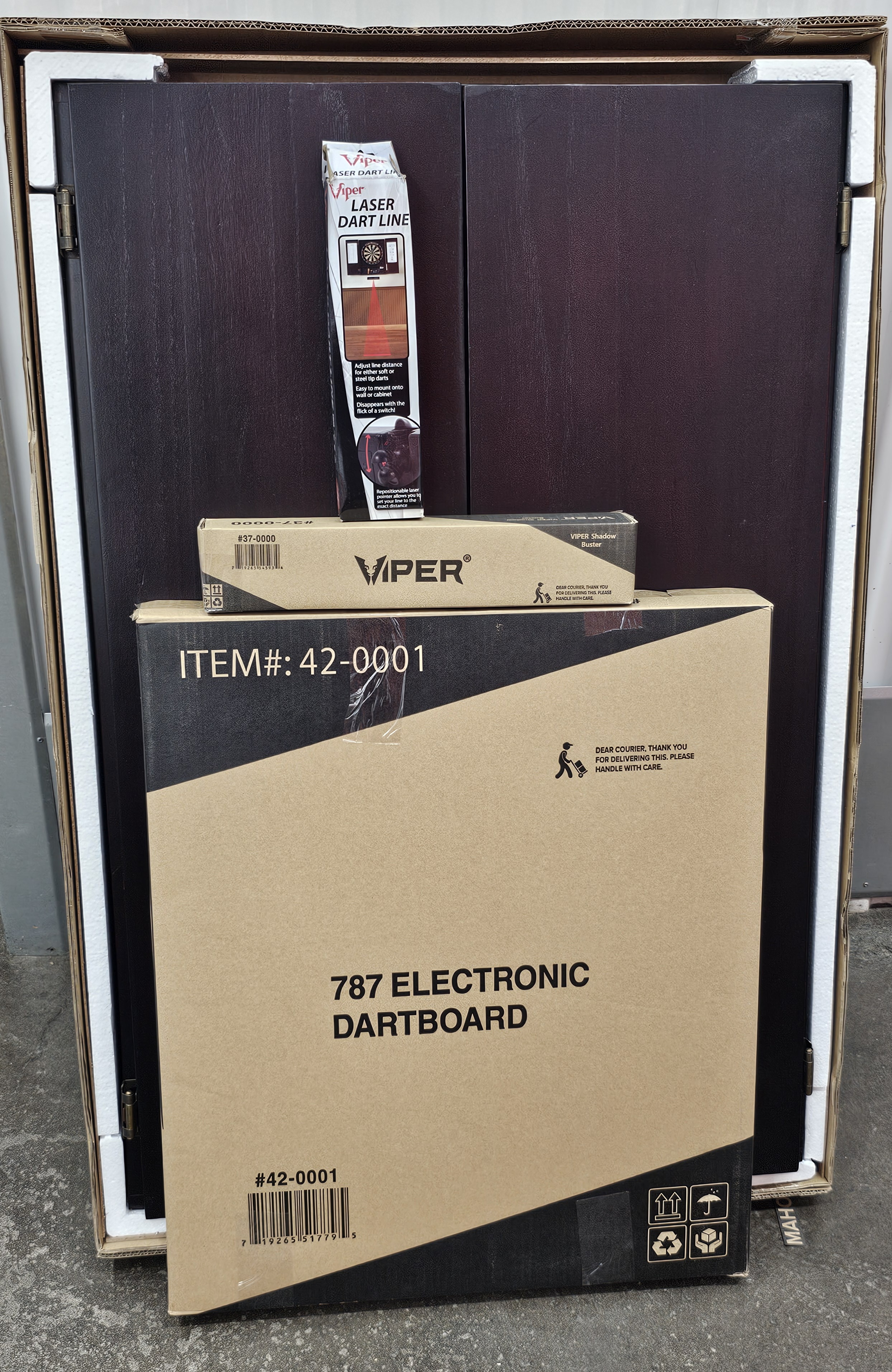 Viper 787 Showdown Electronic Dartboard | Mahogany Cabinet