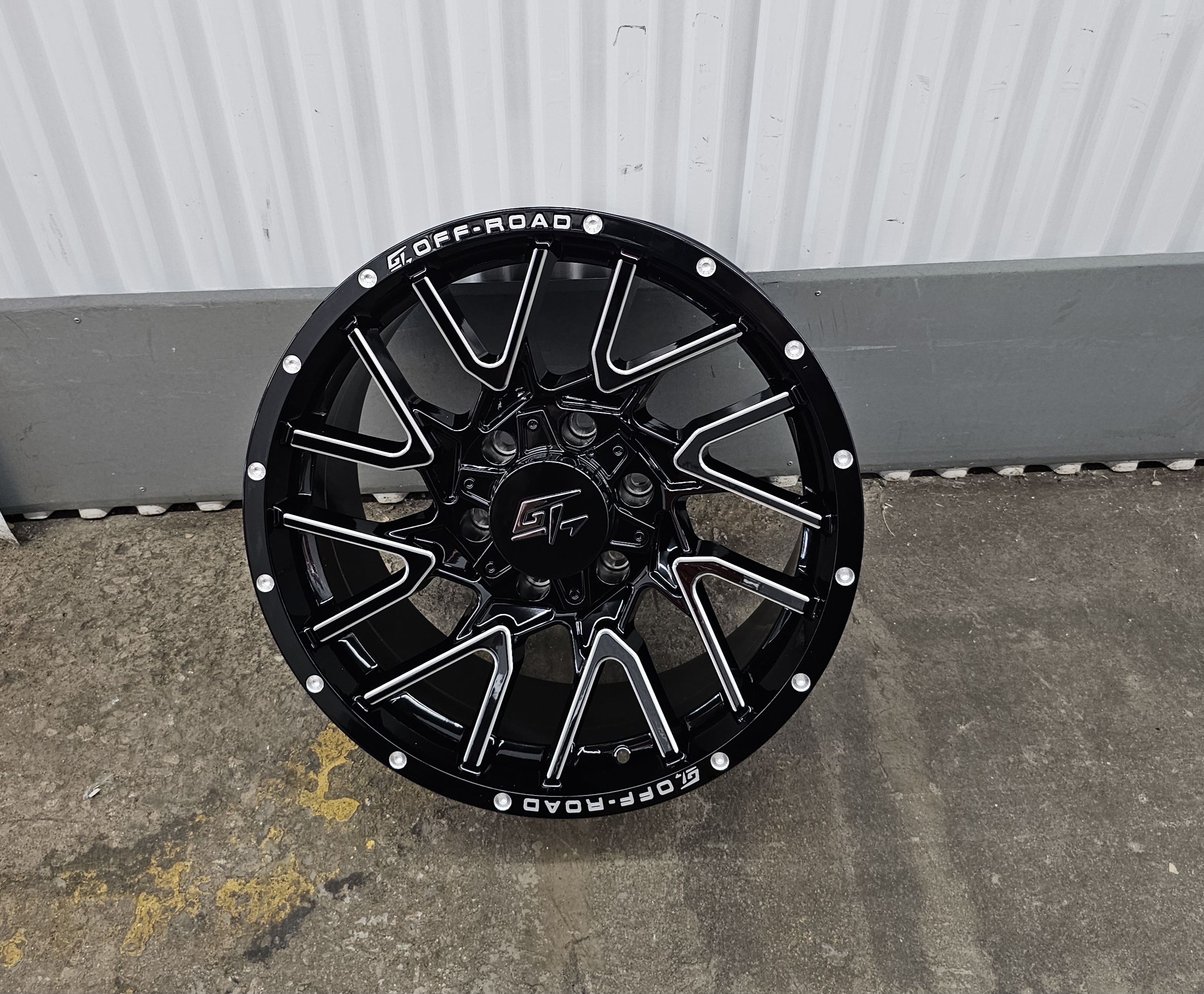 GT Off-Road 18x9 +12 6x135 / 6x139.7mm Black Milled 18" Rim