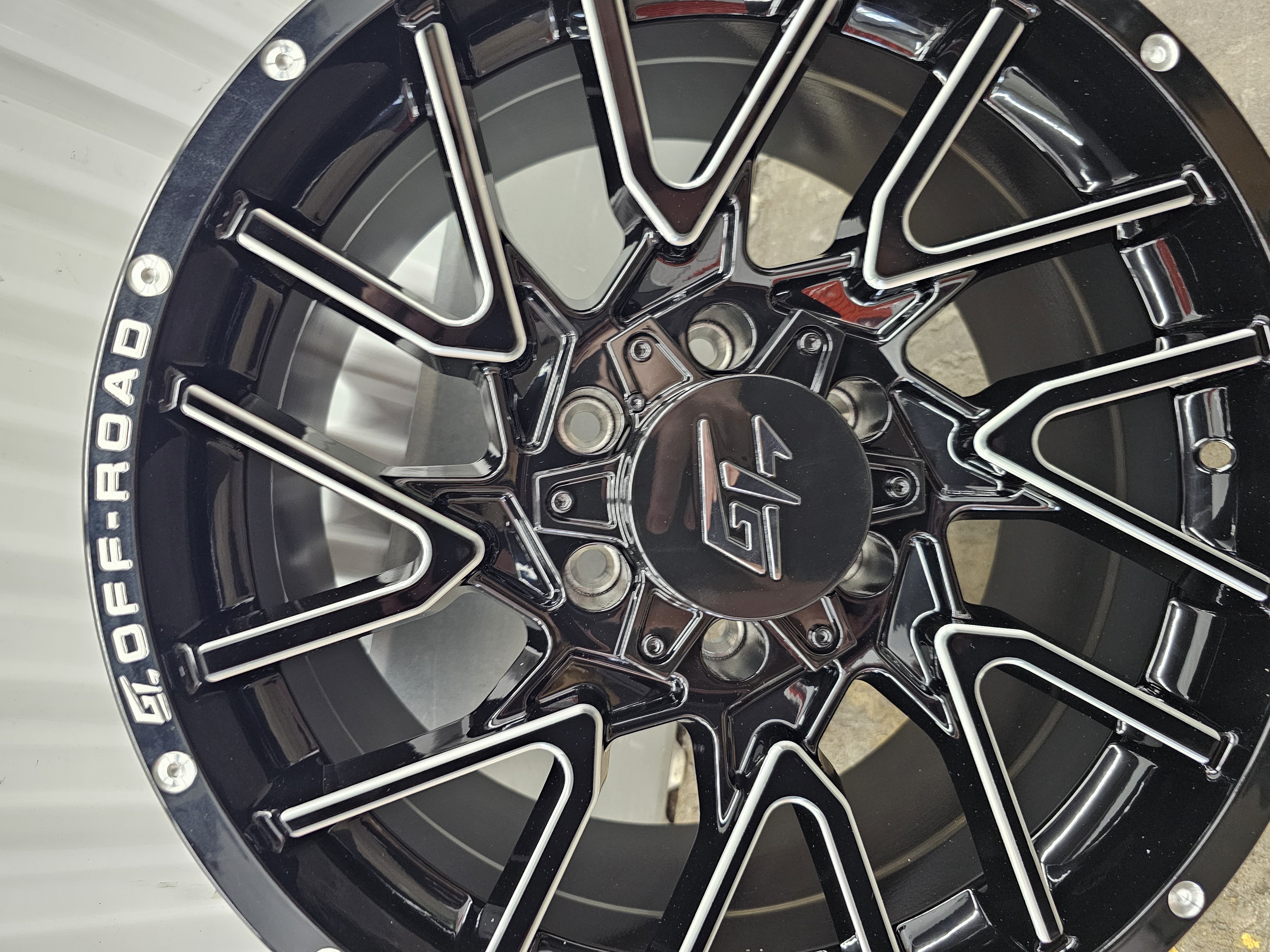 GT Off-Road 18x9 +12 6x135 / 6x139.7mm Black Milled 18" Rim