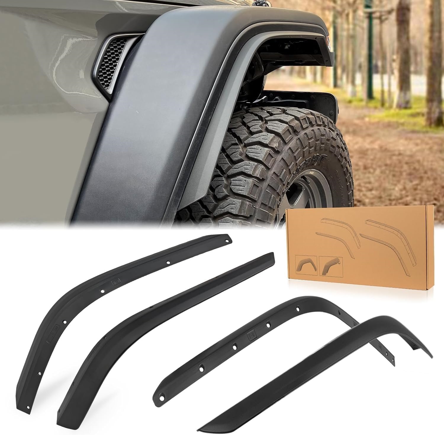 Jeep Wrangler Gladiator JT Mojave Rubicon Fender Flares