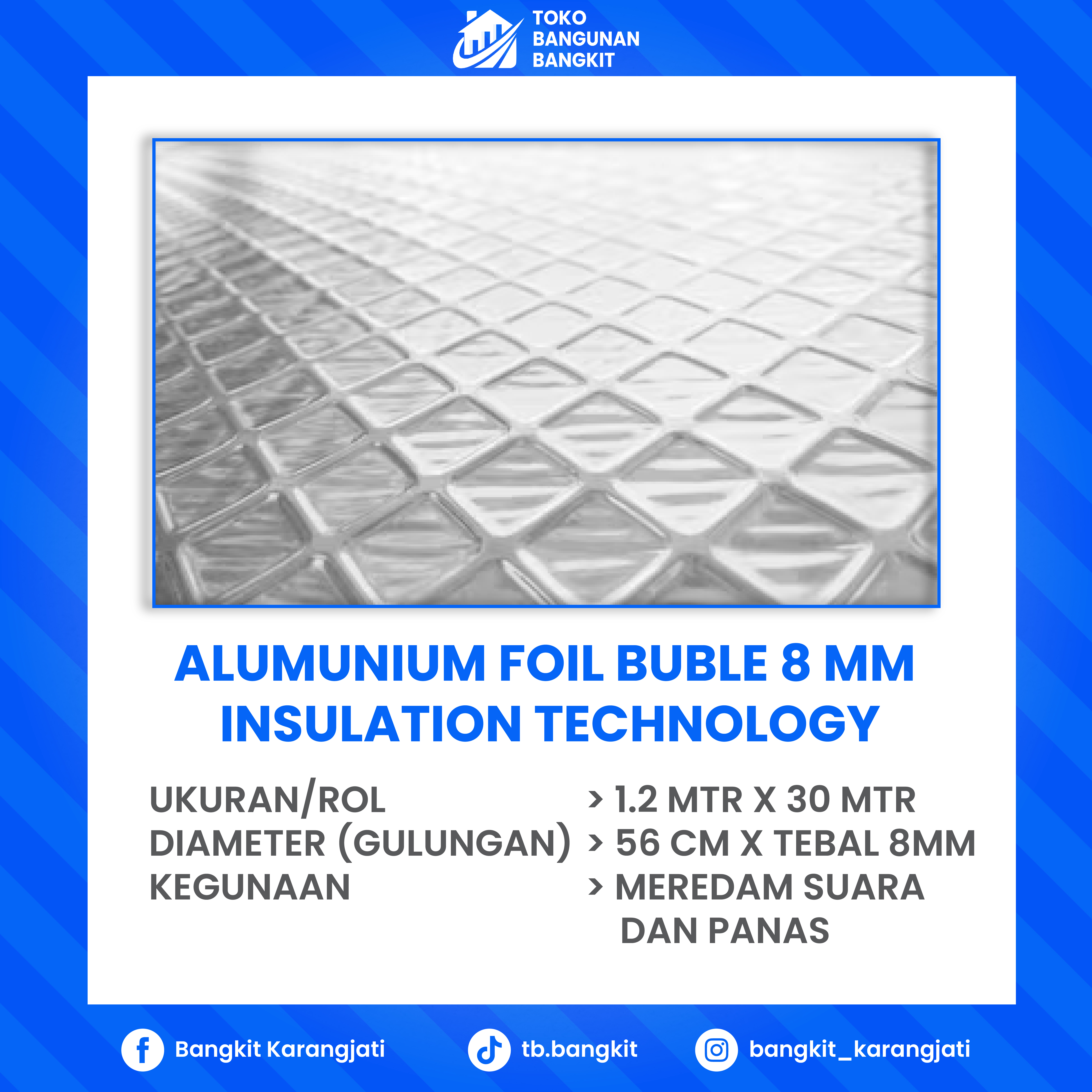 ZELLTECH ZT04RBF - ALUMUNIUM FOIL BUBLE 8 MM