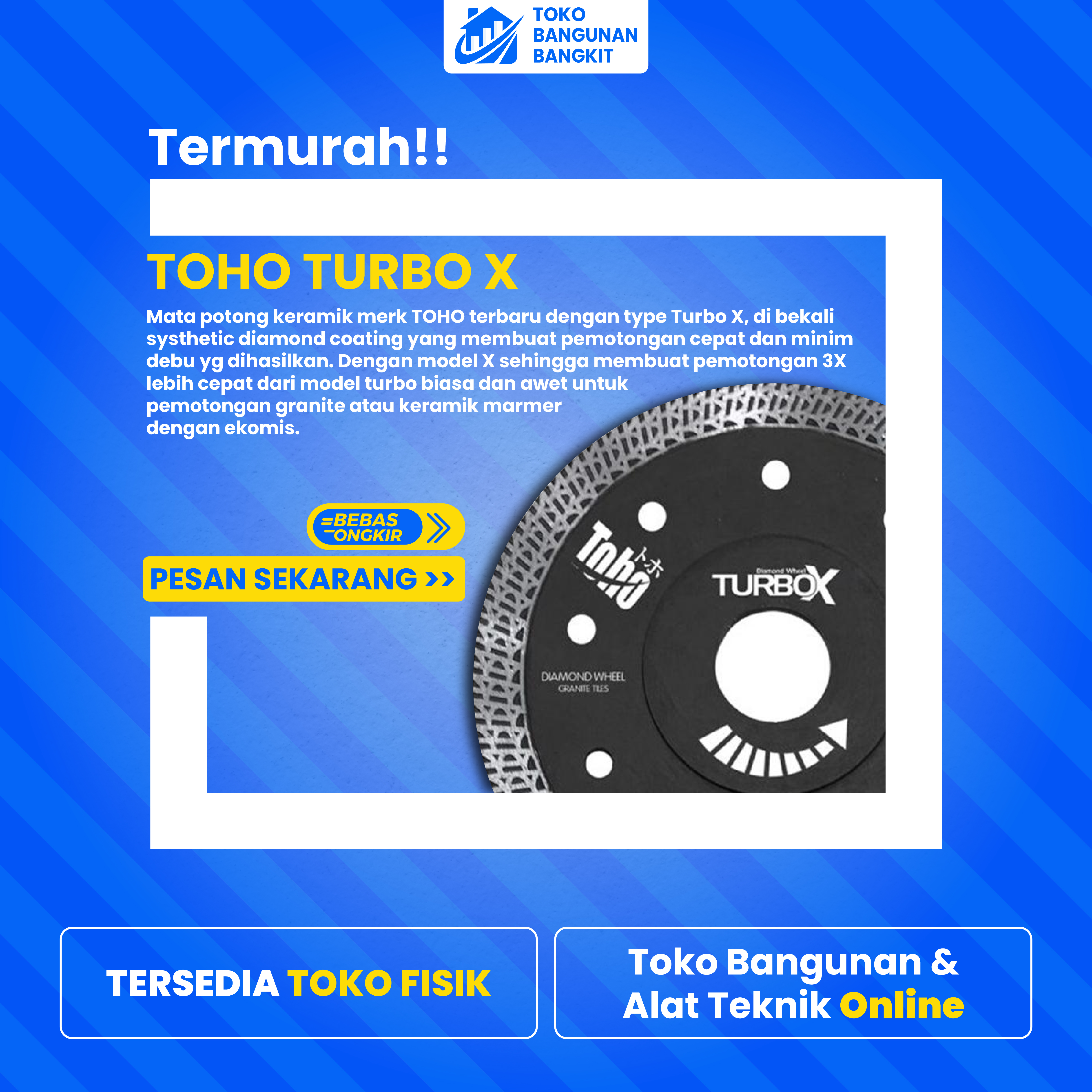 PISAU POTONG GRANIT TOHO TURBO X
