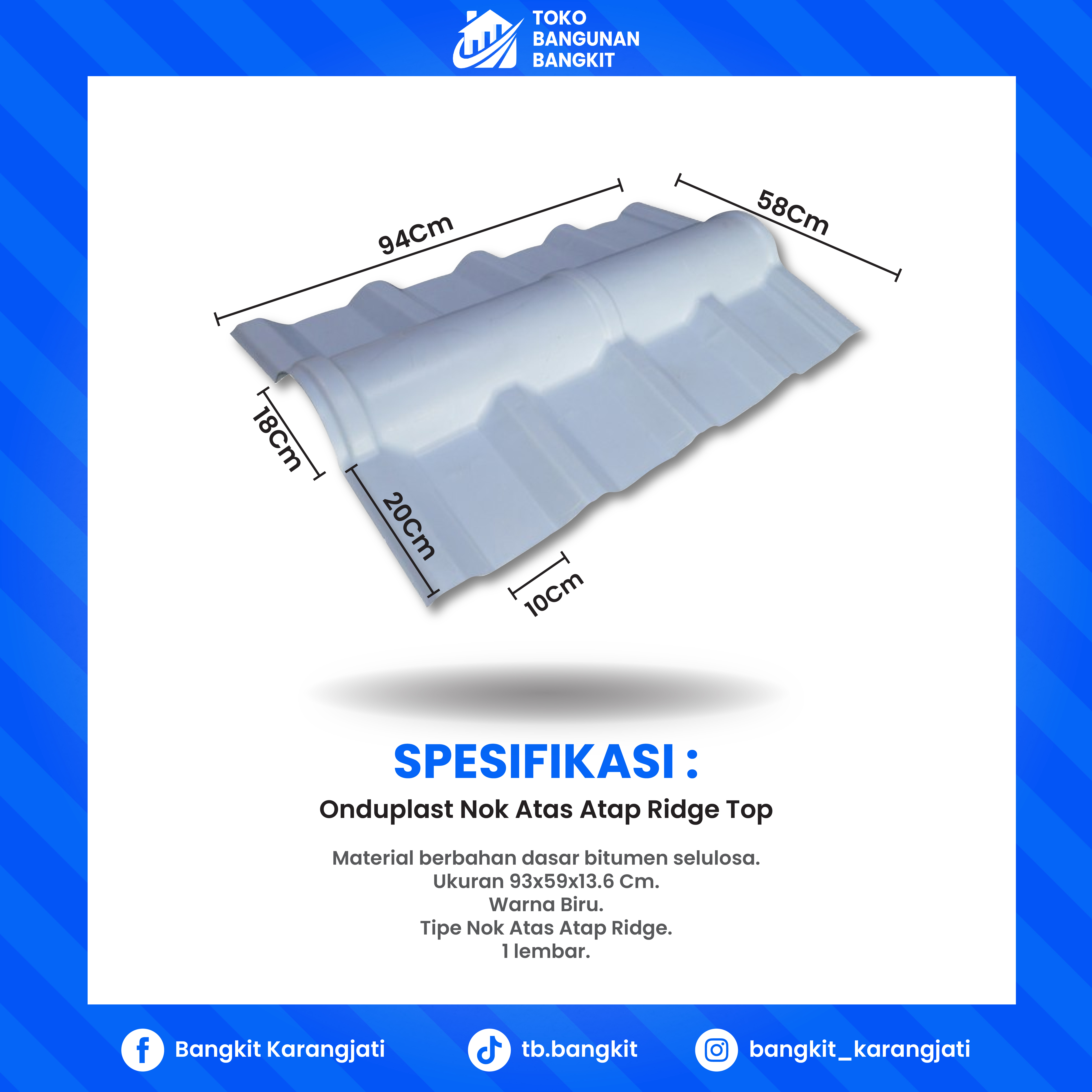 NOK ONDUPLAST 860 BIRU 