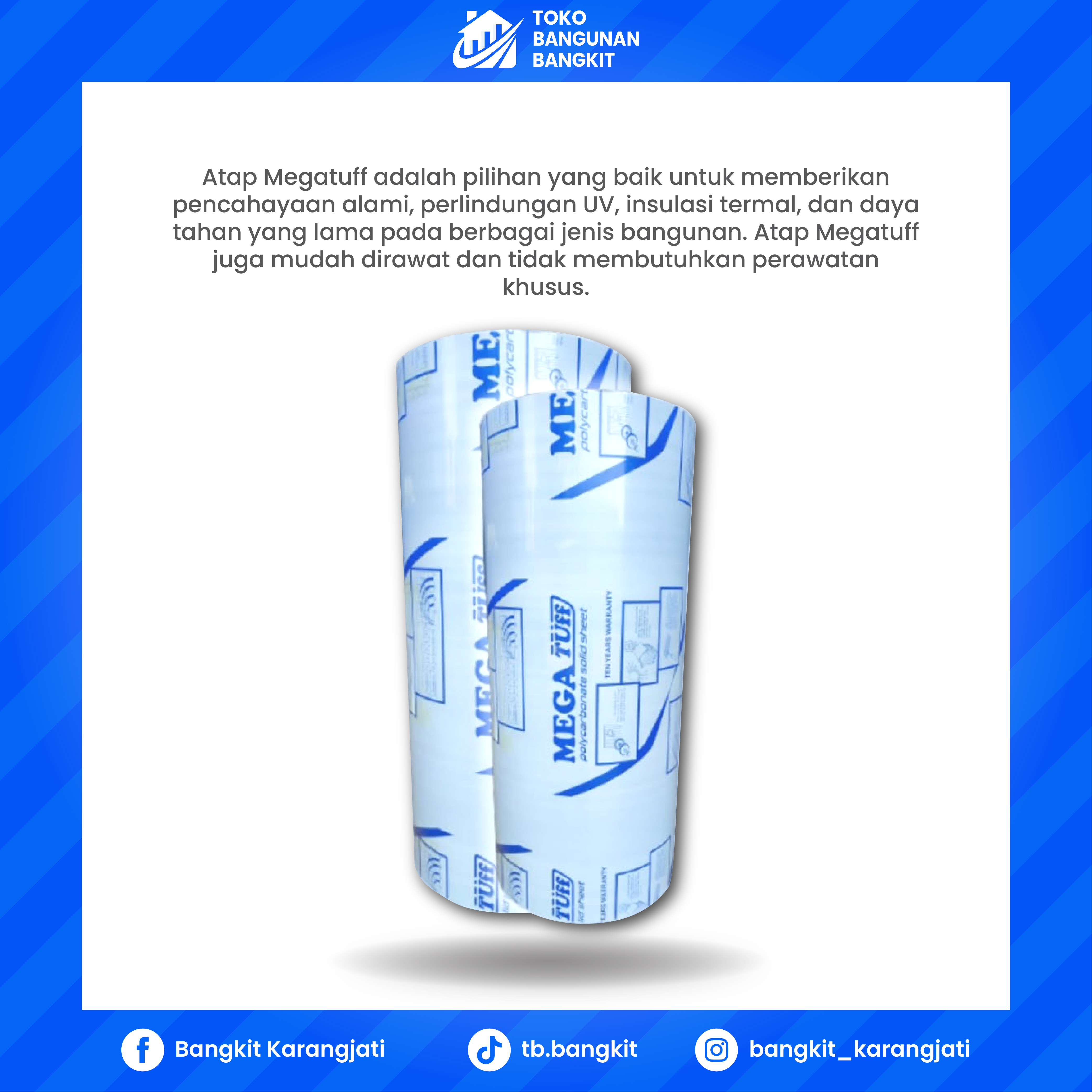 MEGATUFF CLEAR 1.2 MM POLYCARBONATE SOLID SHEET 