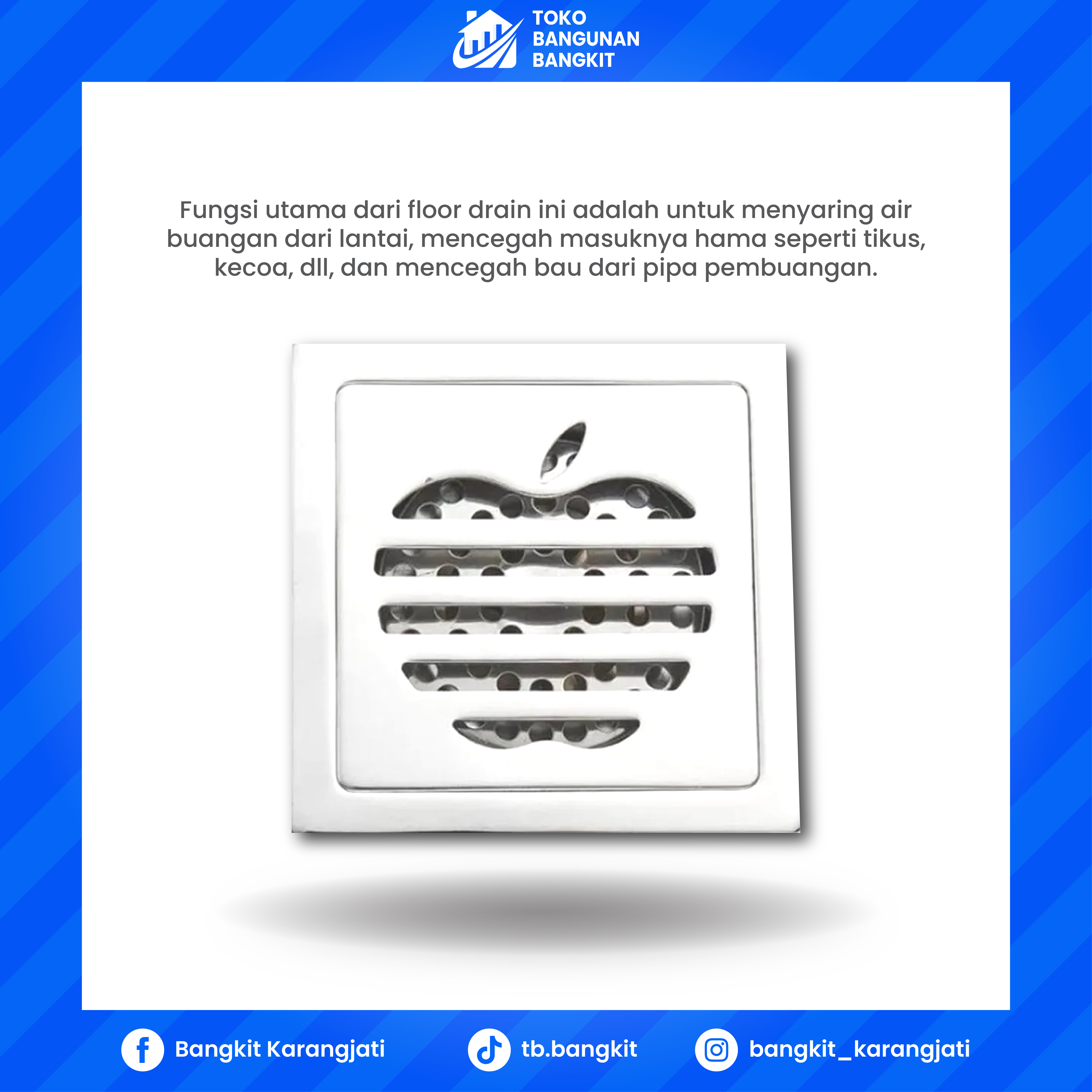 FLOORDRAIN STEINLESS APEL