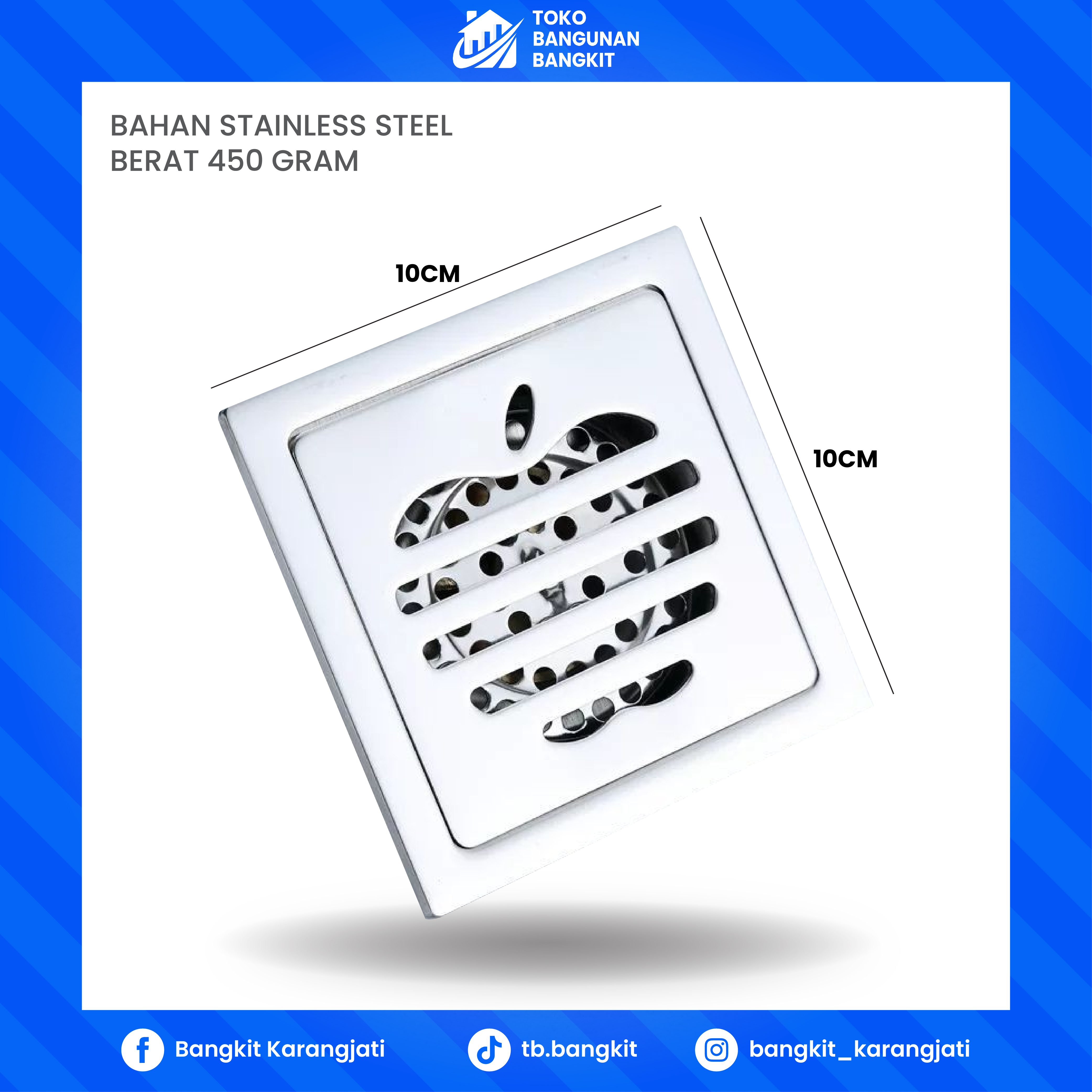 FLOORDRAIN STEINLESS APEL