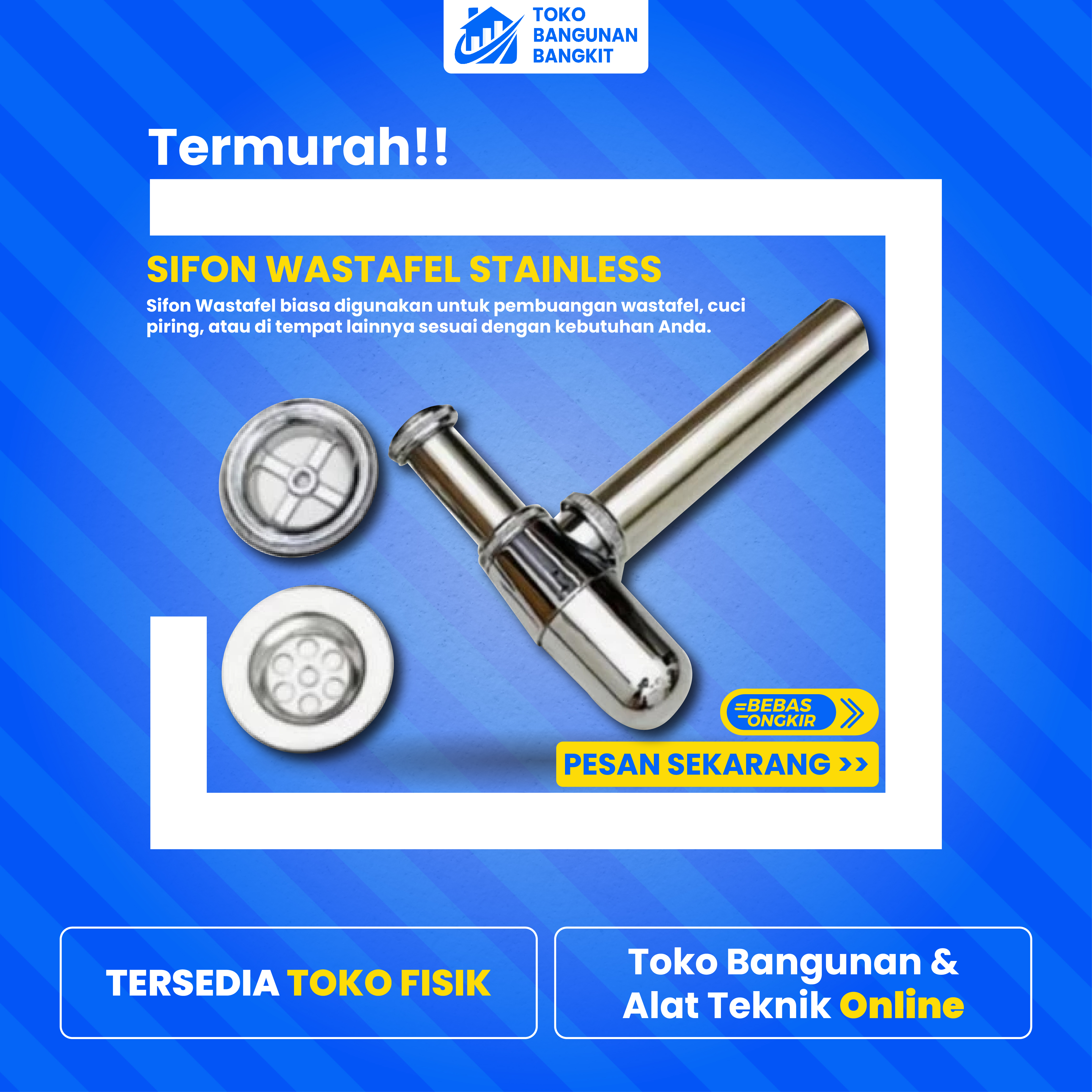 SIFON WASTAFEL STAINLESS