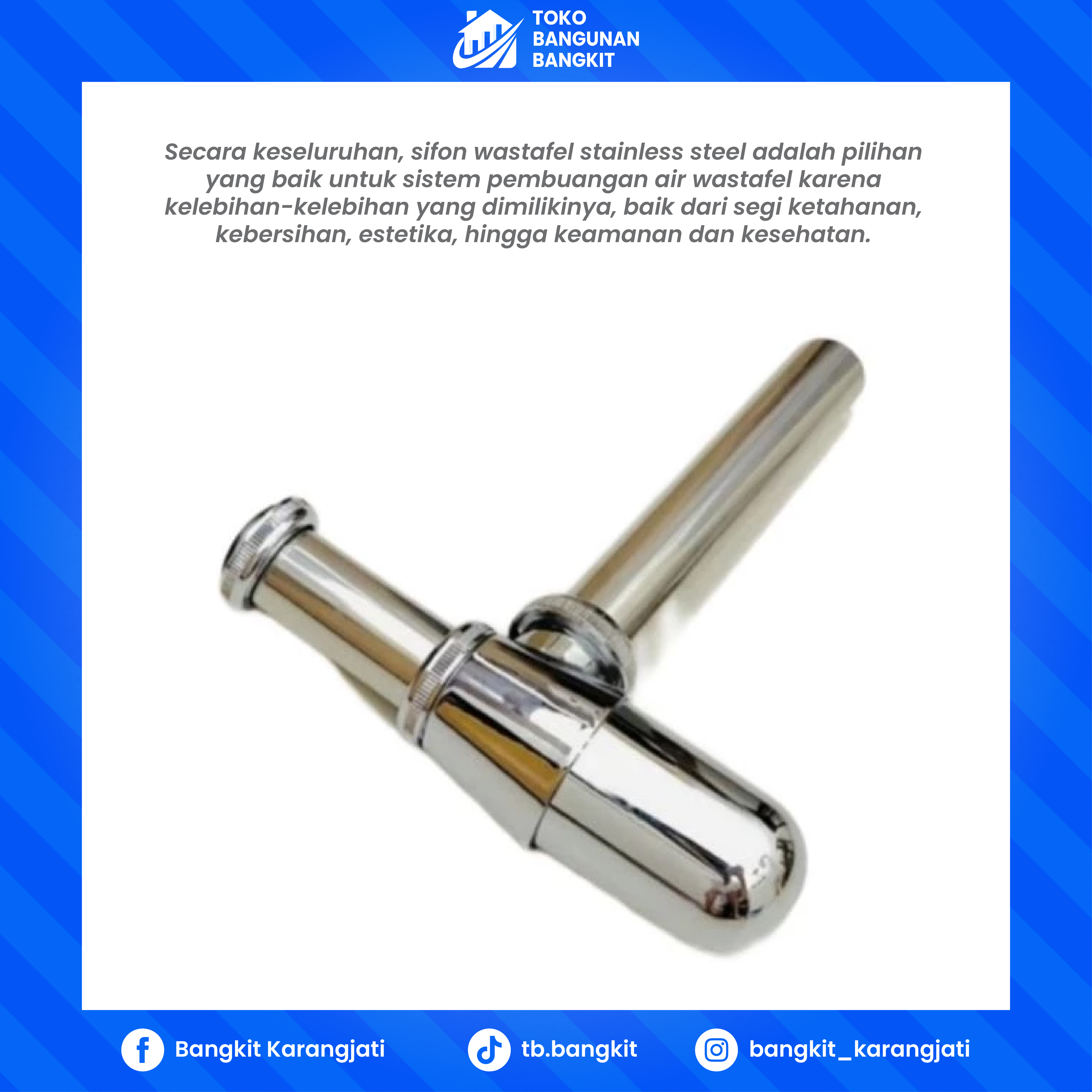 SIFON WASTAFEL STAINLESS