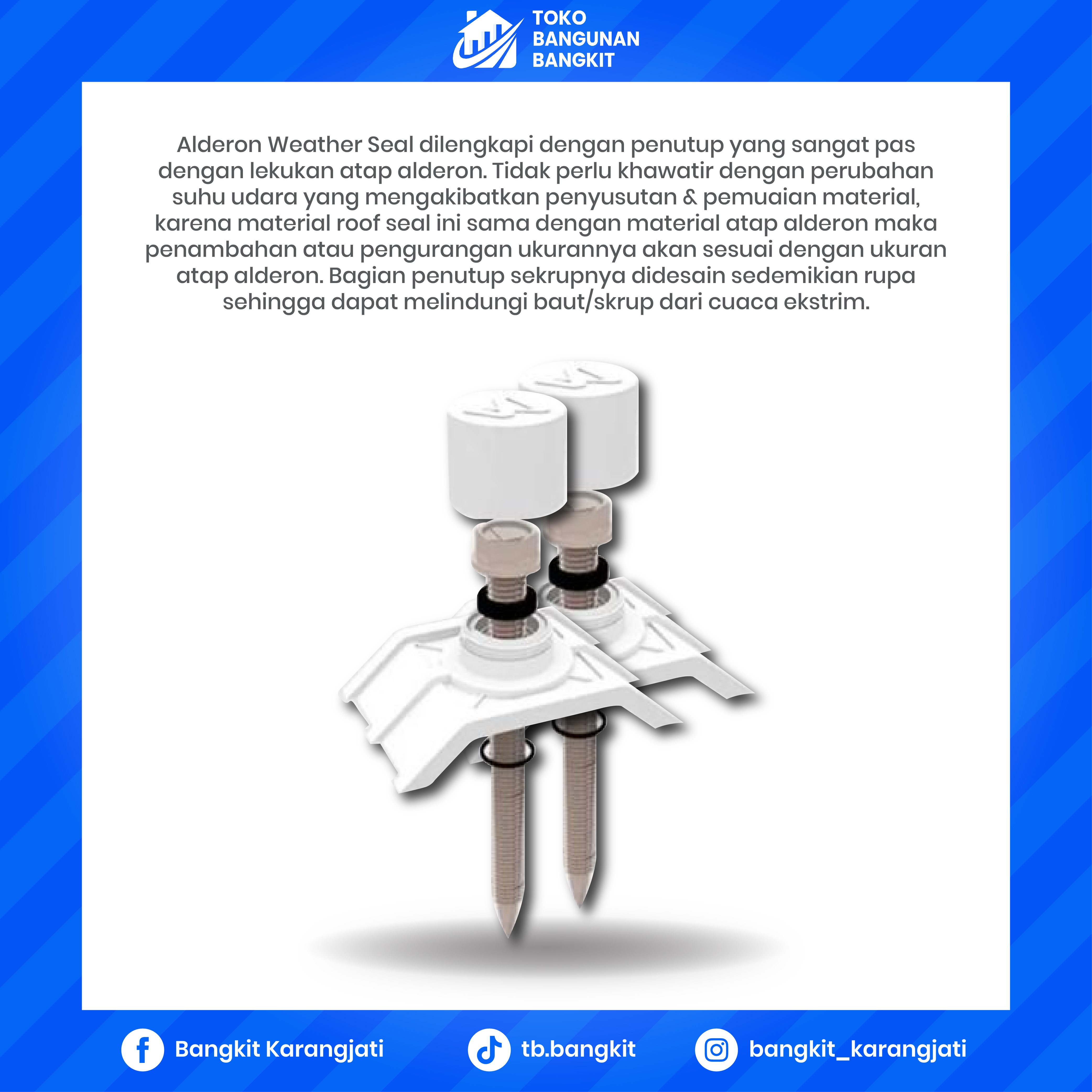 Sekrup Alderon Putih Double Layer