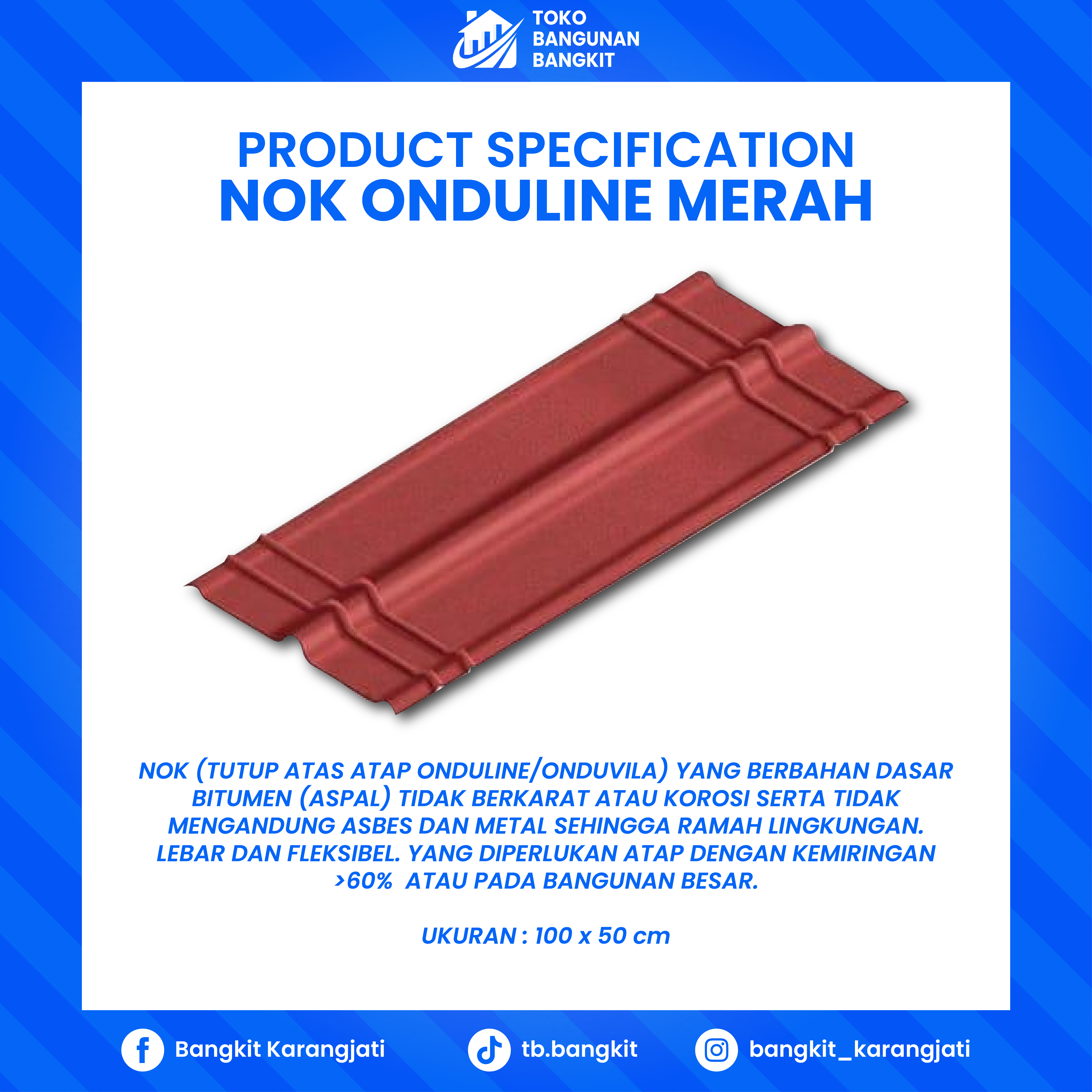 NOK ONDULINE MERAH 