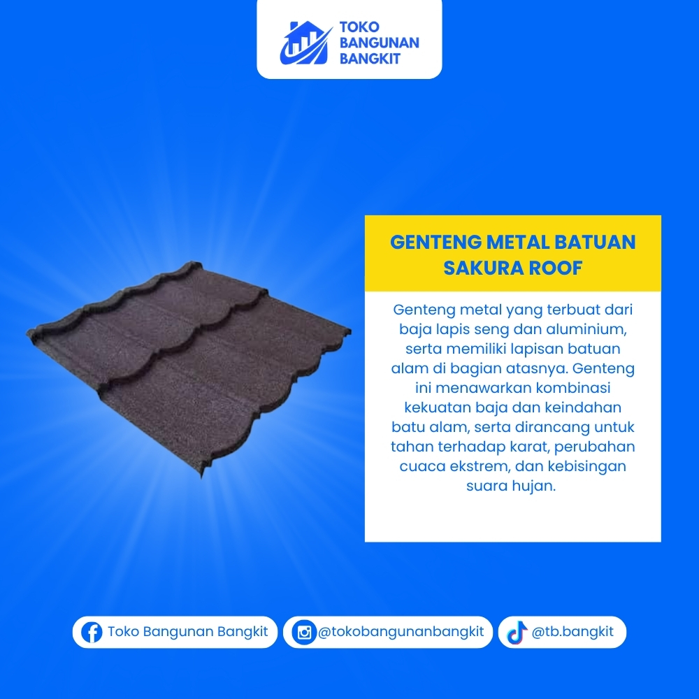 GENTENG METAL BATUAN SAKURA ROOF