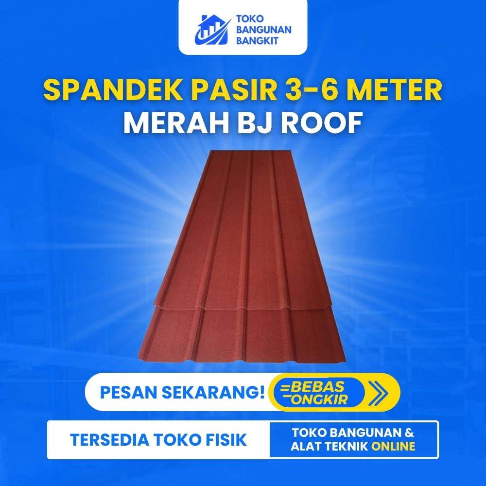 SPANDEK PASIR 3 MTR MERAH BJ ROOF