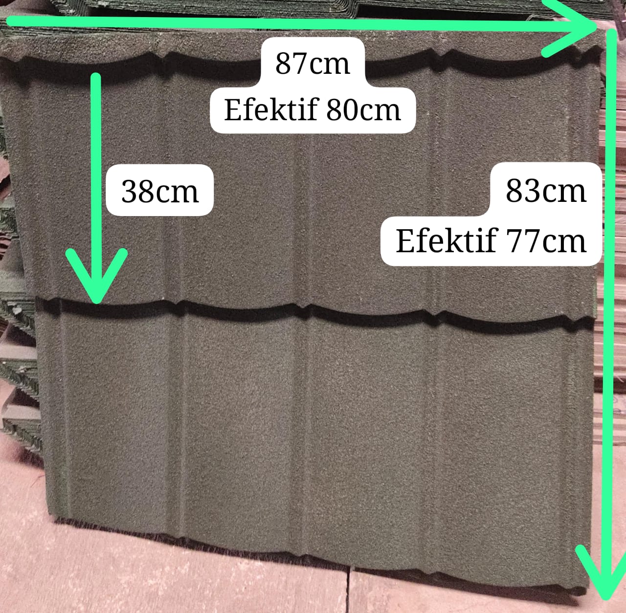 Gambar genteng pasir  merah