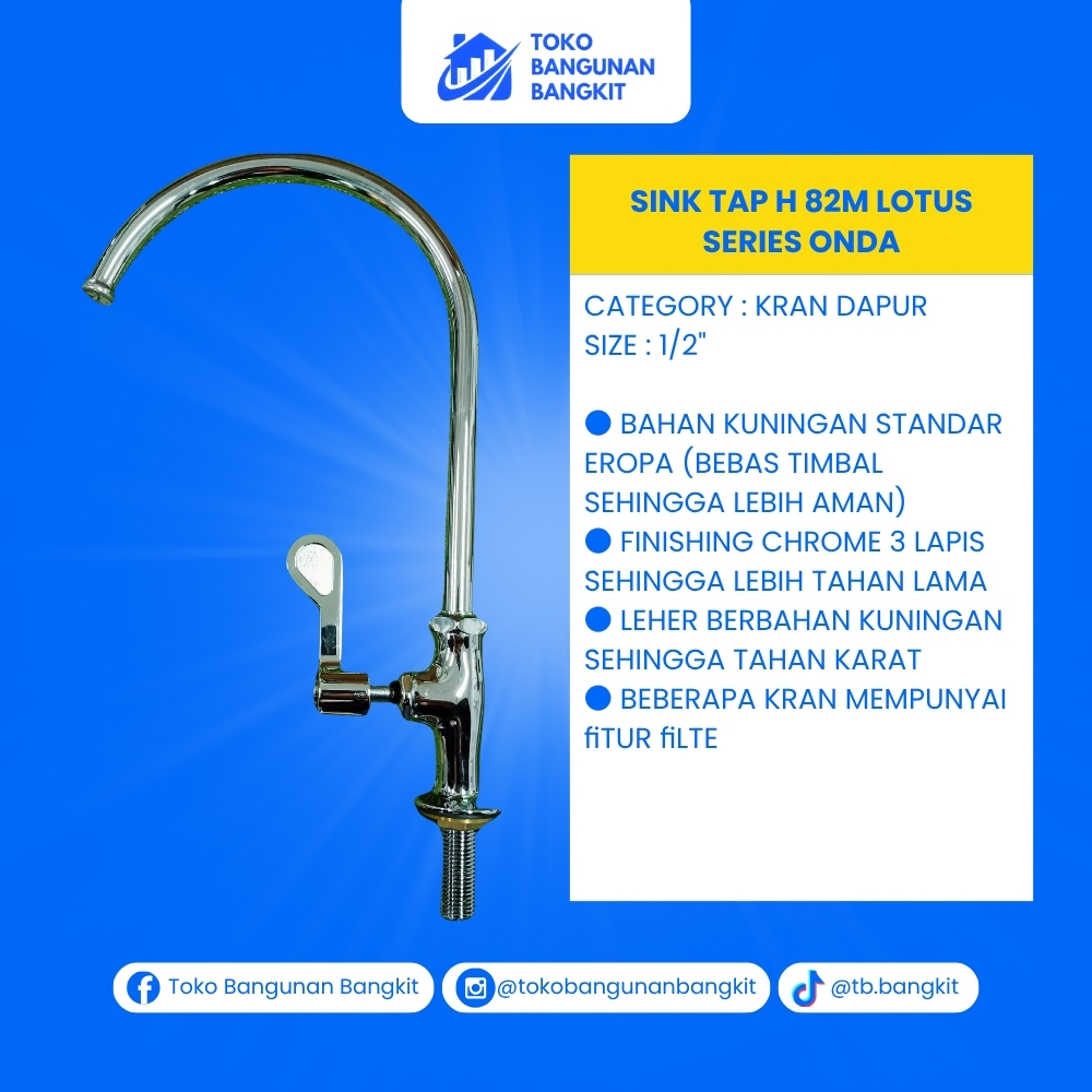 SINK TAP H 82M LOTUS SERIES ONDA