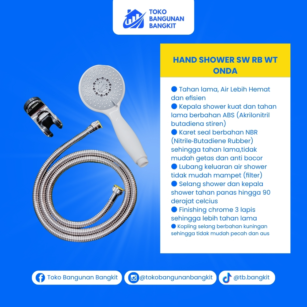 HAND SHOWER SW RB WT ONDA