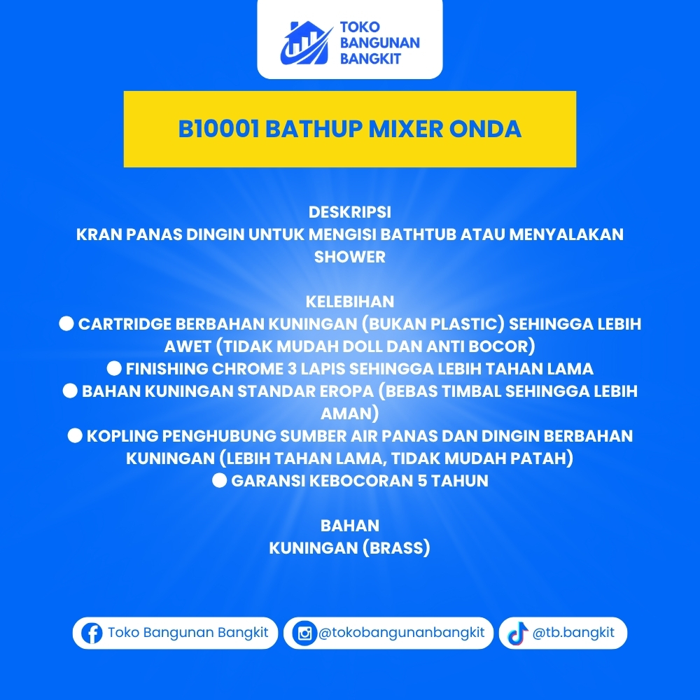 B10001 BATHUP MIXER ONDA