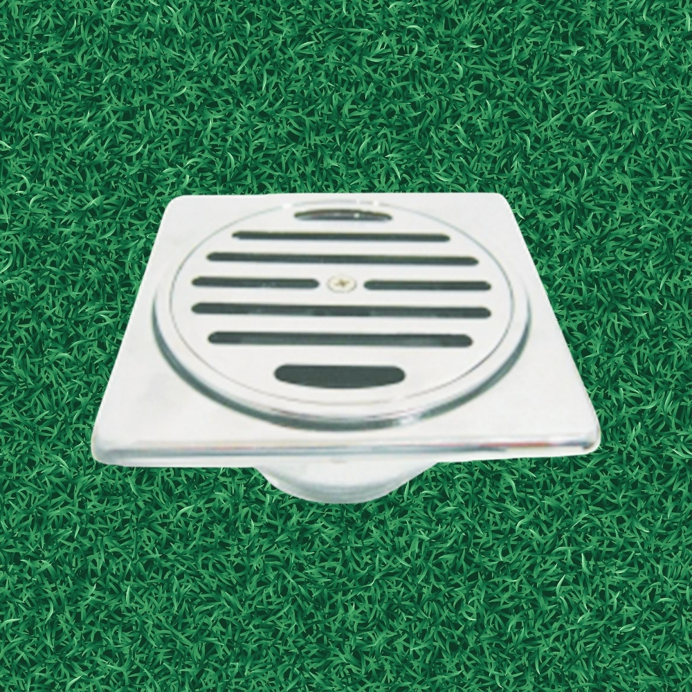 FLOOR DRAIN FLS 12 WHITE SQUARE FRAME ONDA