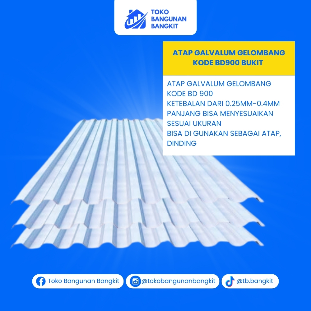 ATAP GALVALUM GELOMBANG KODE BD900 BUKIT