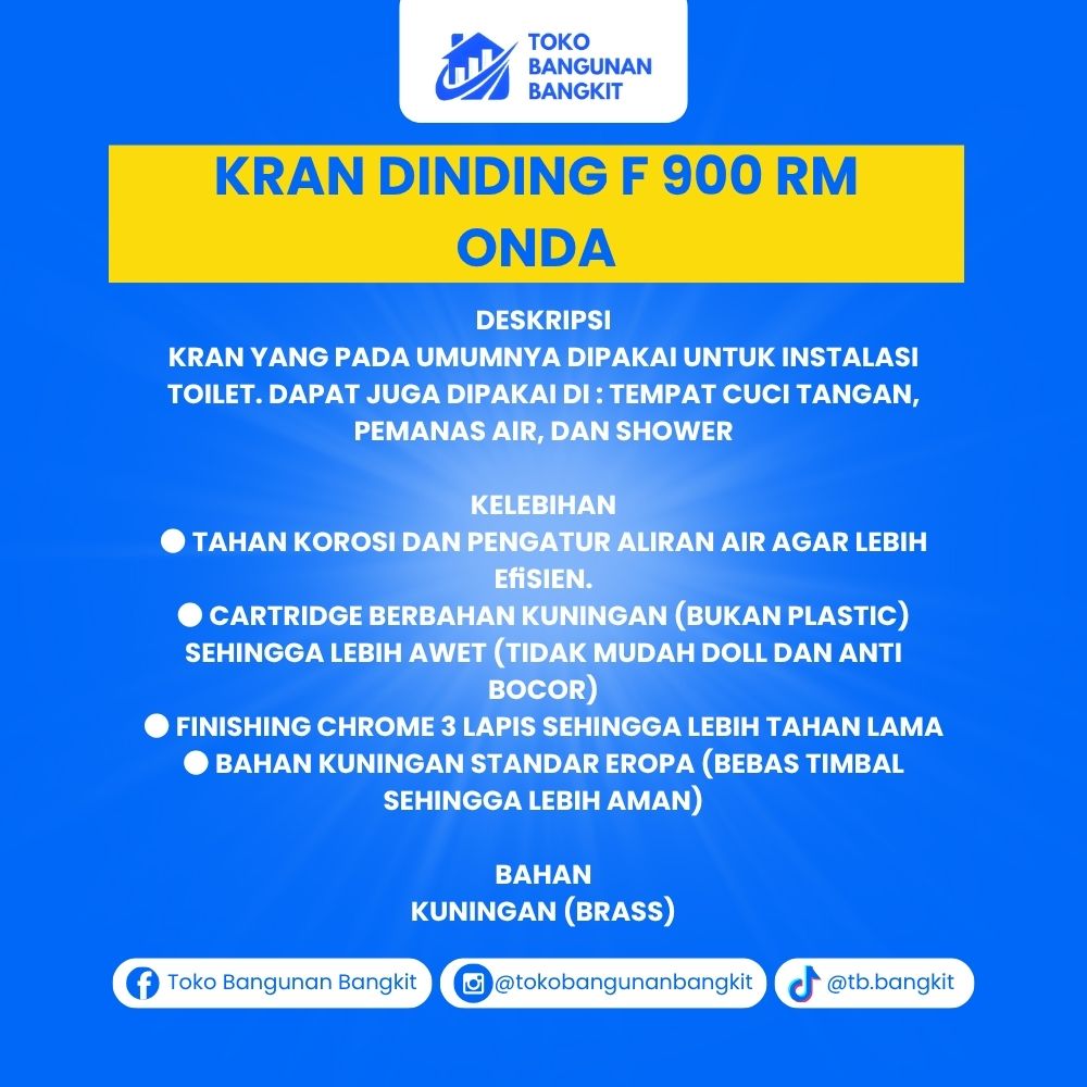 KRAN DINDING F 900 RM ONDA