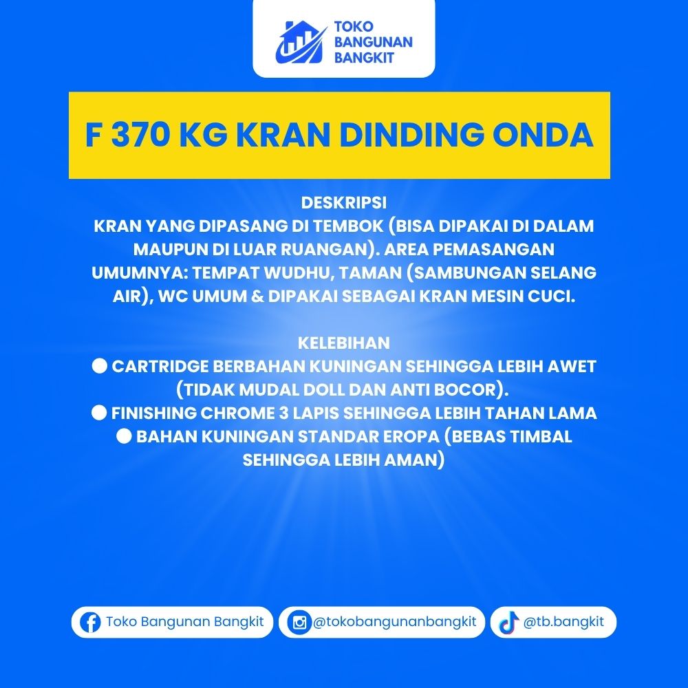 F 370 KG KRAN DINDING ONDA