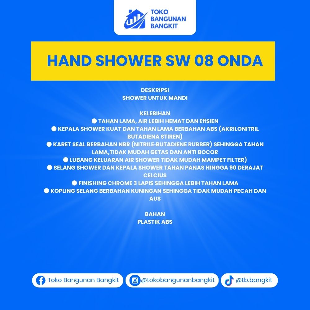 HAND SHOWER SW 08 ONDA