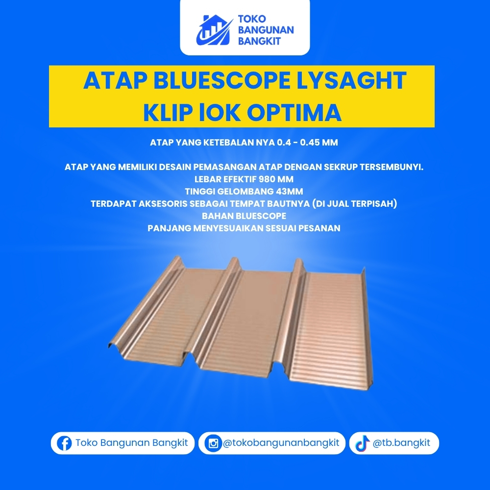 ATAP BLUESCOPE LYSAGHT KLIP lOK OPTIMA 