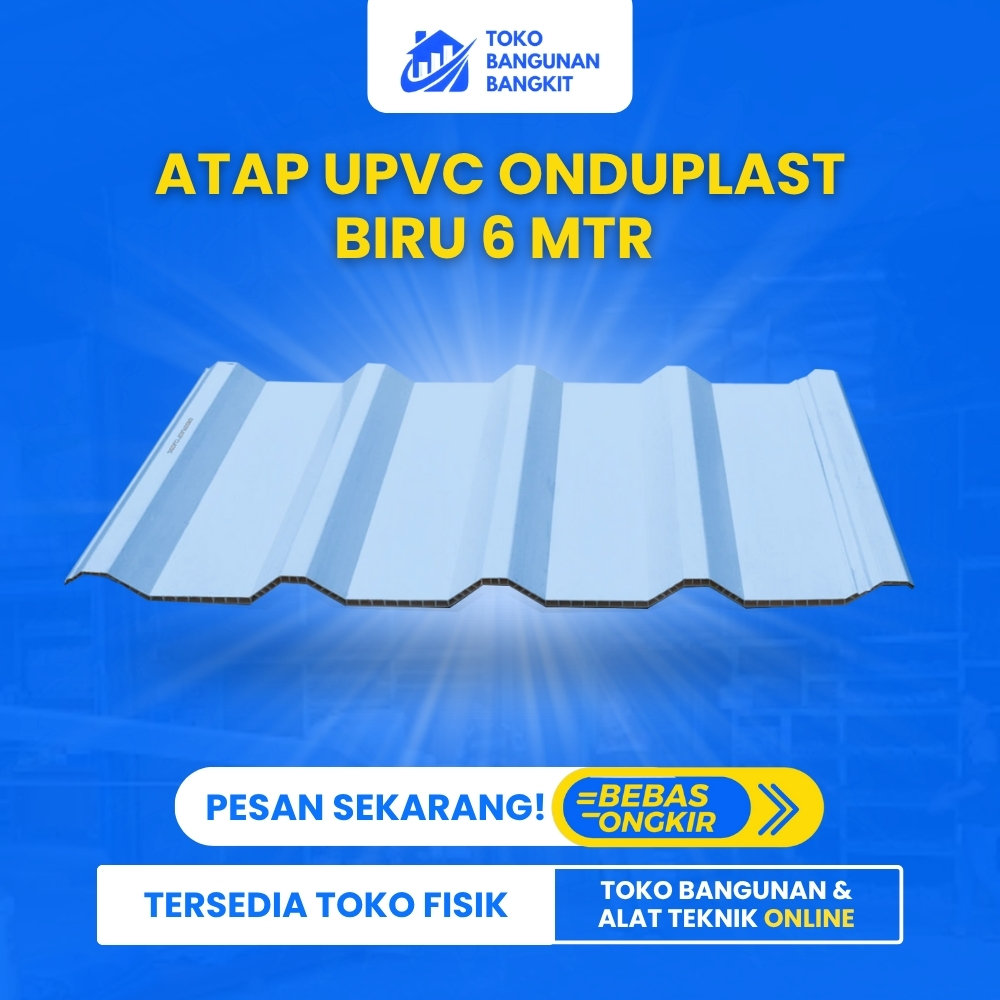 ATAP UPVC ONDUPLAST BIRU 6 MTR