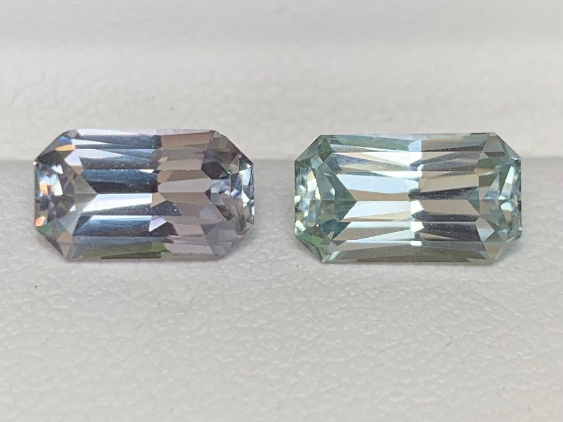 Mint Sapphire Miss Match Pair 1.86/1.88ct - (UH)