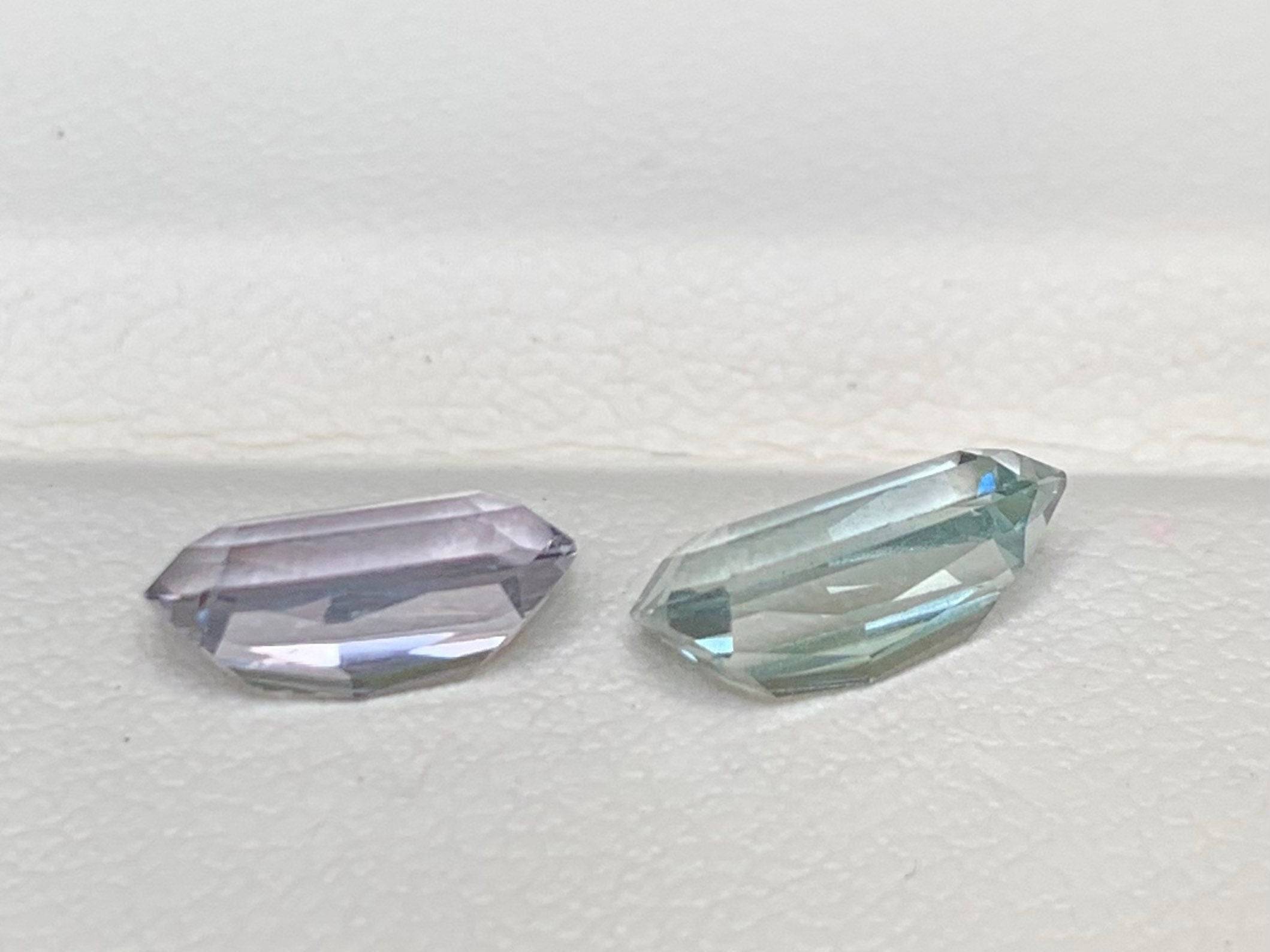 Mint Sapphire Miss Match Pair 1.86/1.88ct - (UH)