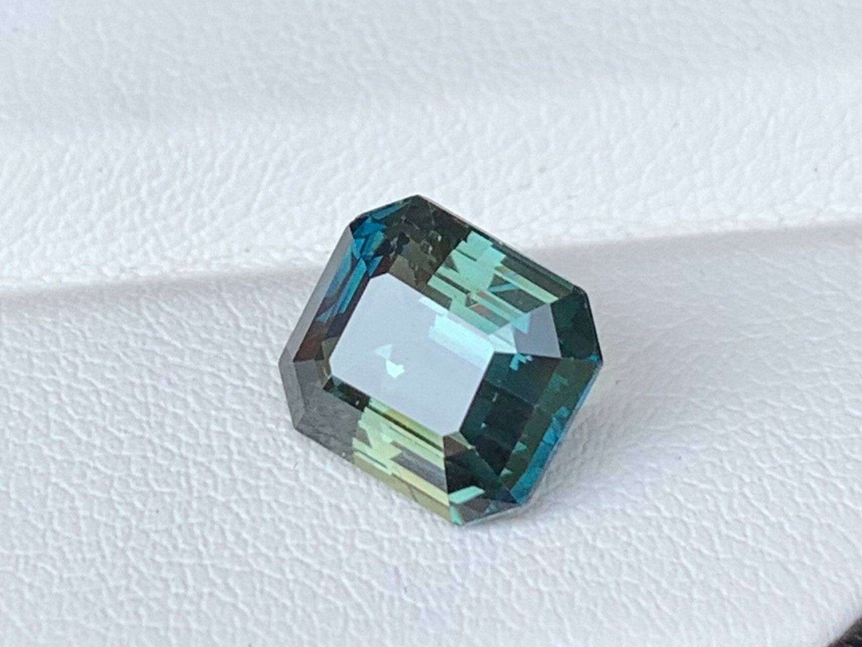 Natural Teal Sapphire 5.45ct - (UH)
