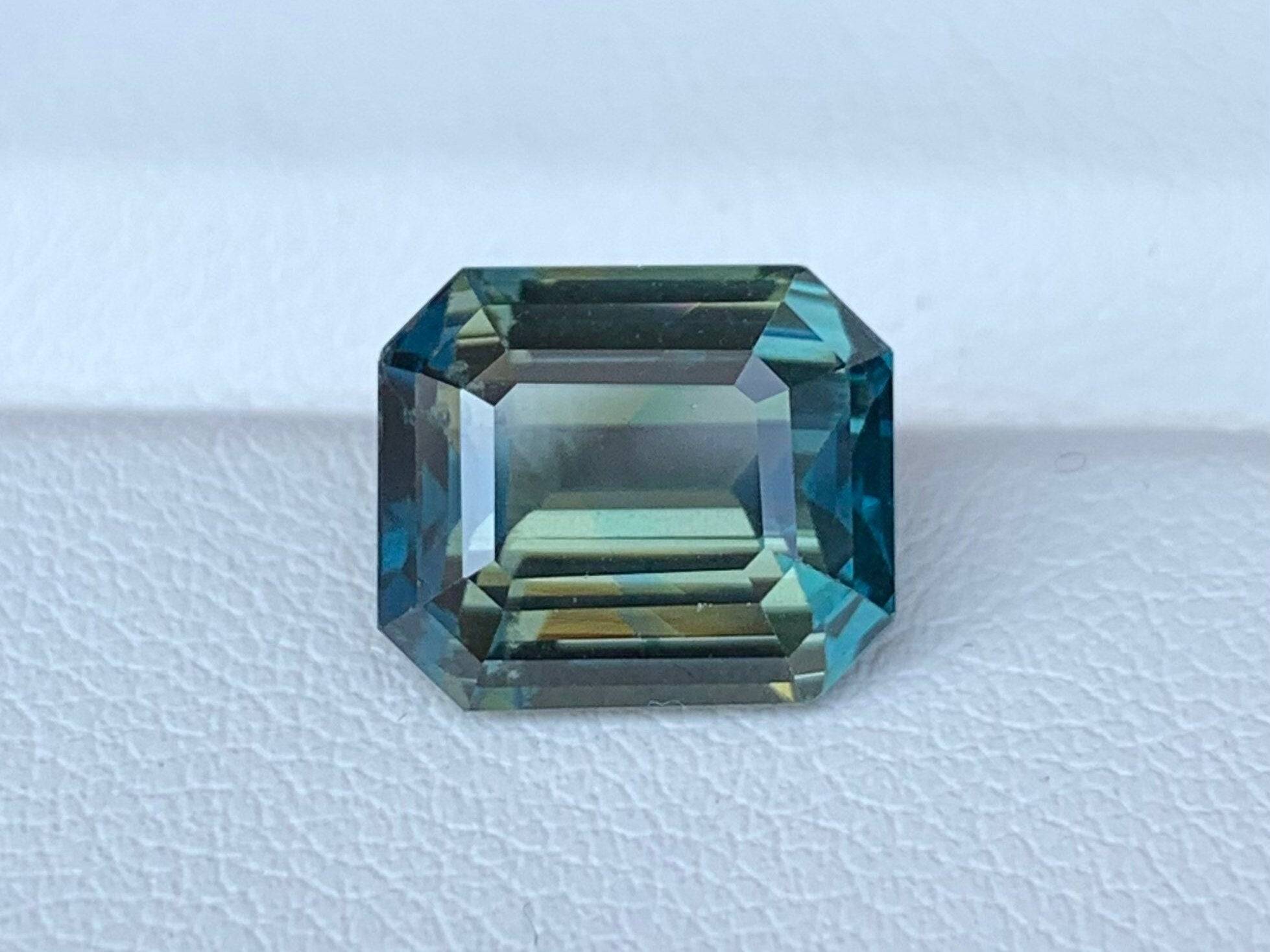 Natural Teal Sapphire 5.45ct - (UH)