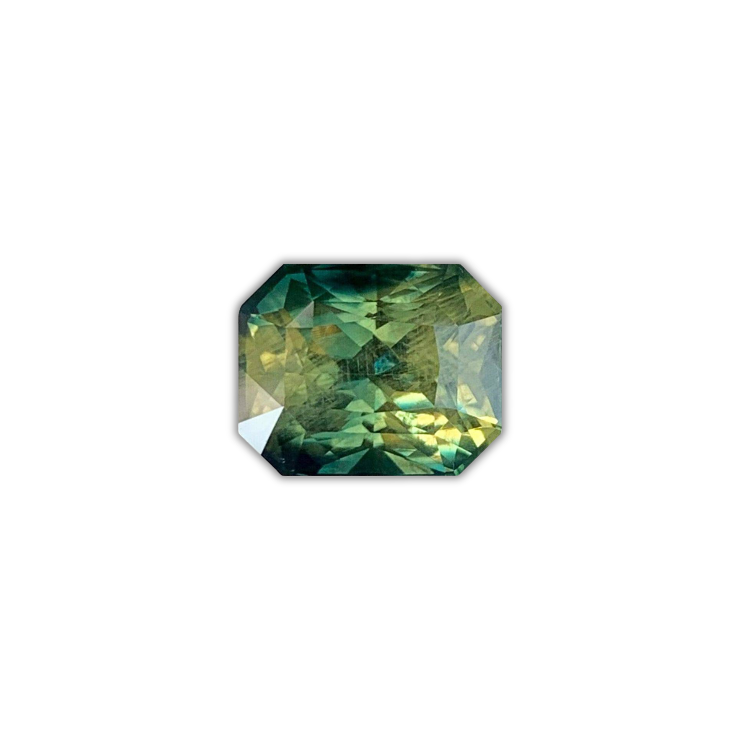 Natural Parti Teal Sapphire 6.86ct - (UH)