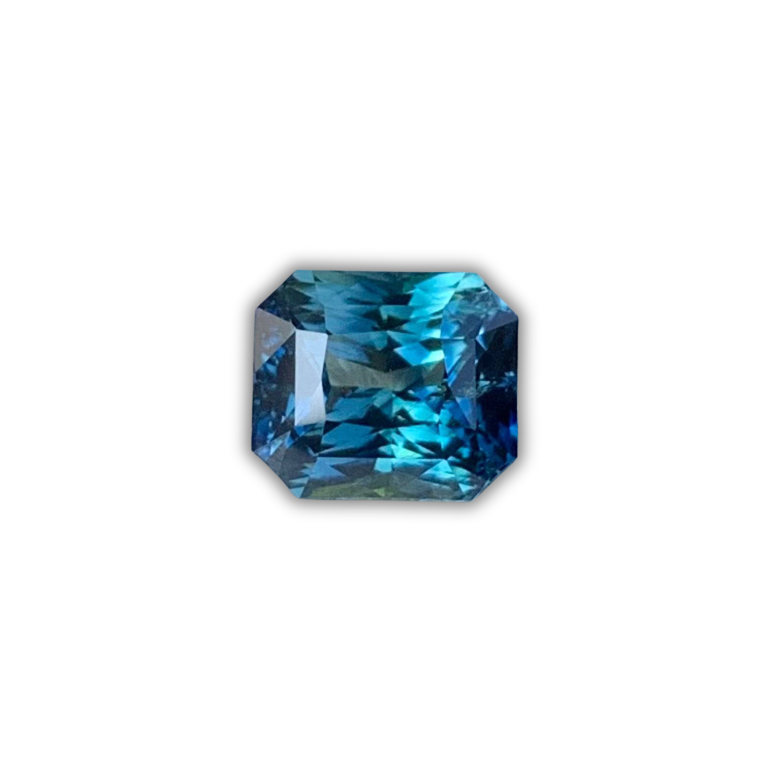 Natural Peacock Teal Sapphire 3.05ct - (UH)