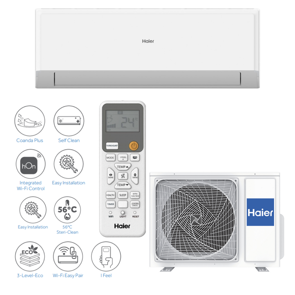 Haier REVIVE PREMIUM 3,5/3,9 kW oro kondicionierius / šilumos siurblys oras-oras