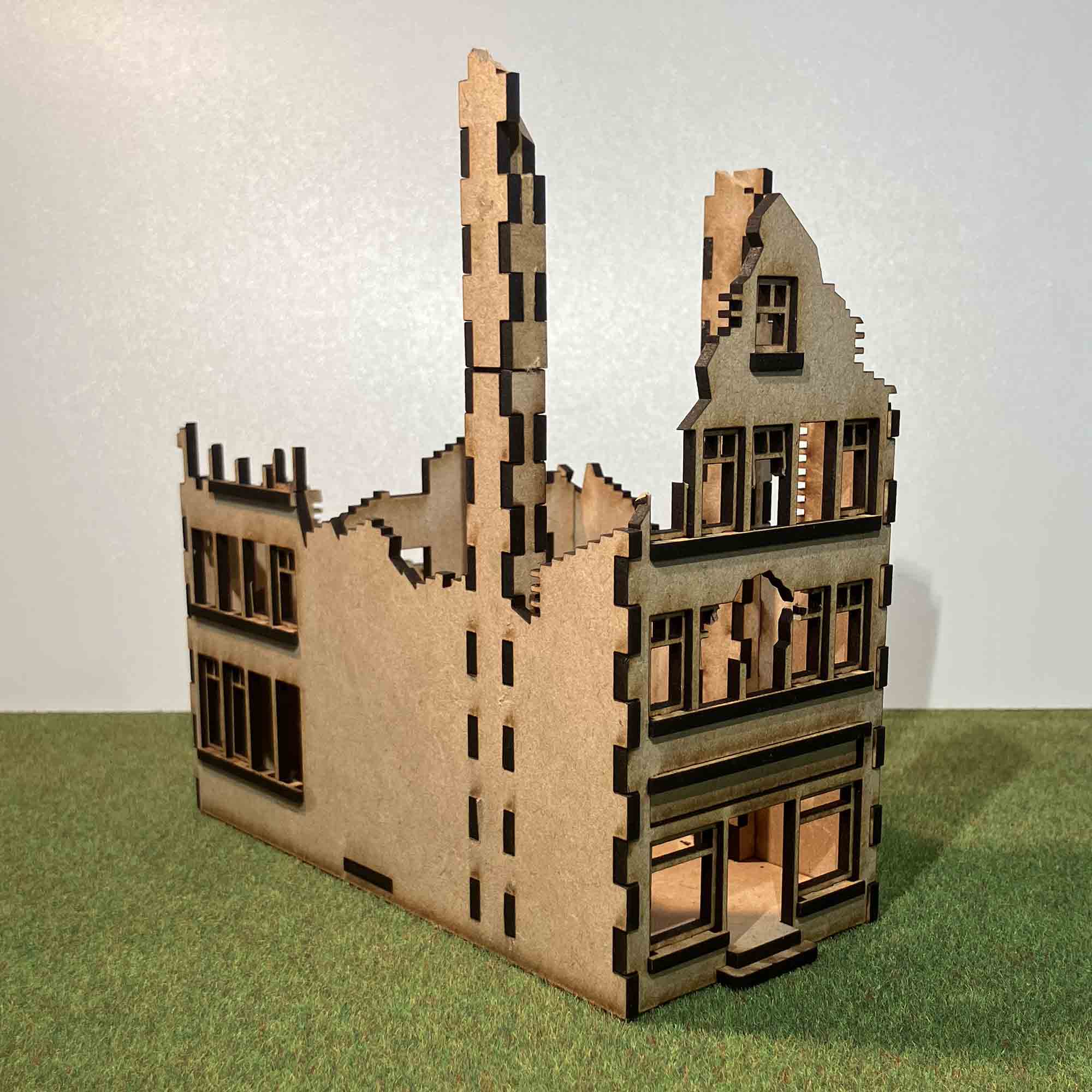 Berlin ruin with two chimneys