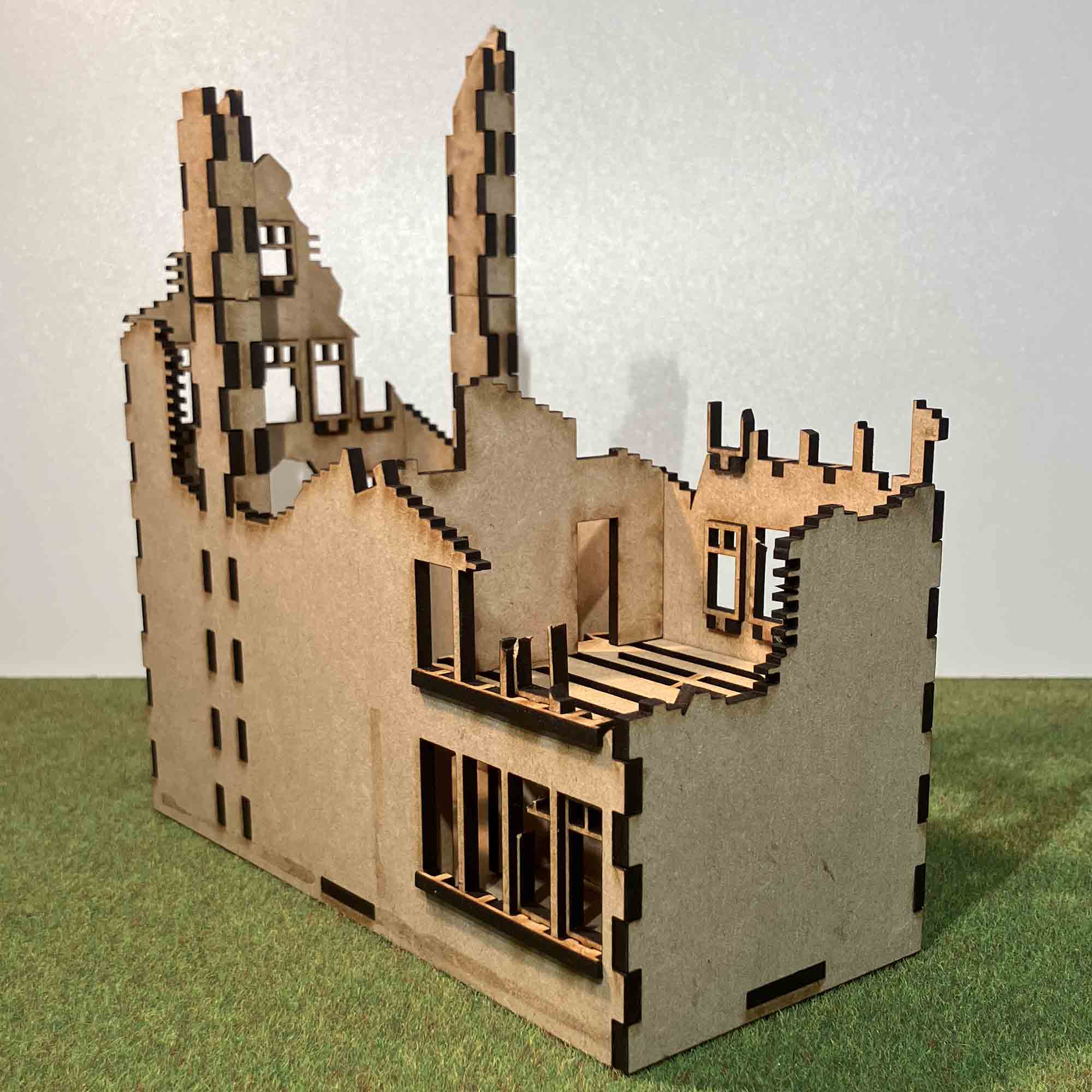 Berlin ruin with two chimneys