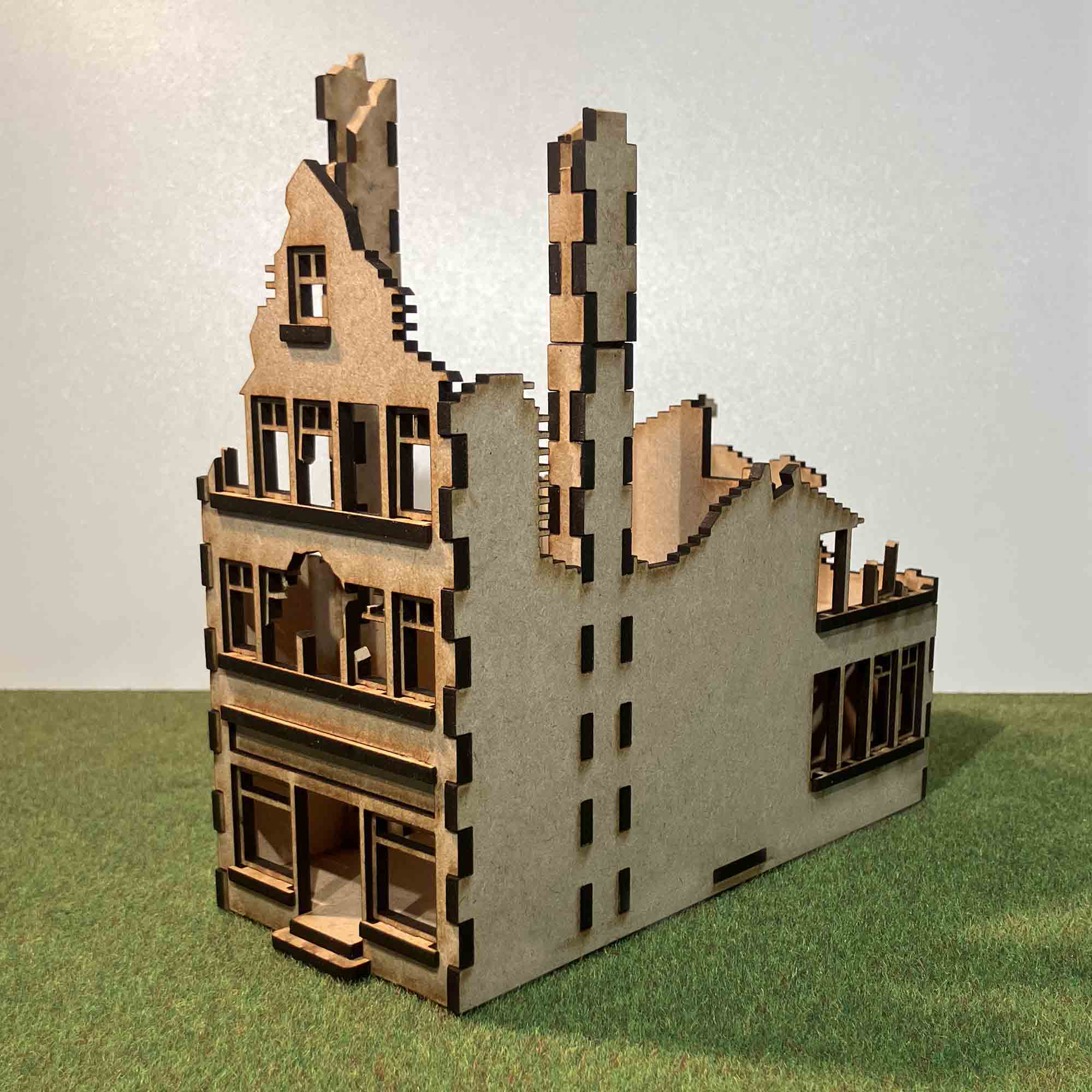 Berlin ruin with two chimneys