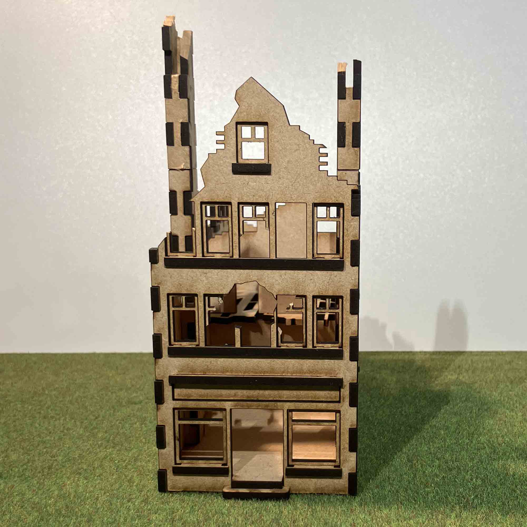 Berlin ruin with two chimneys