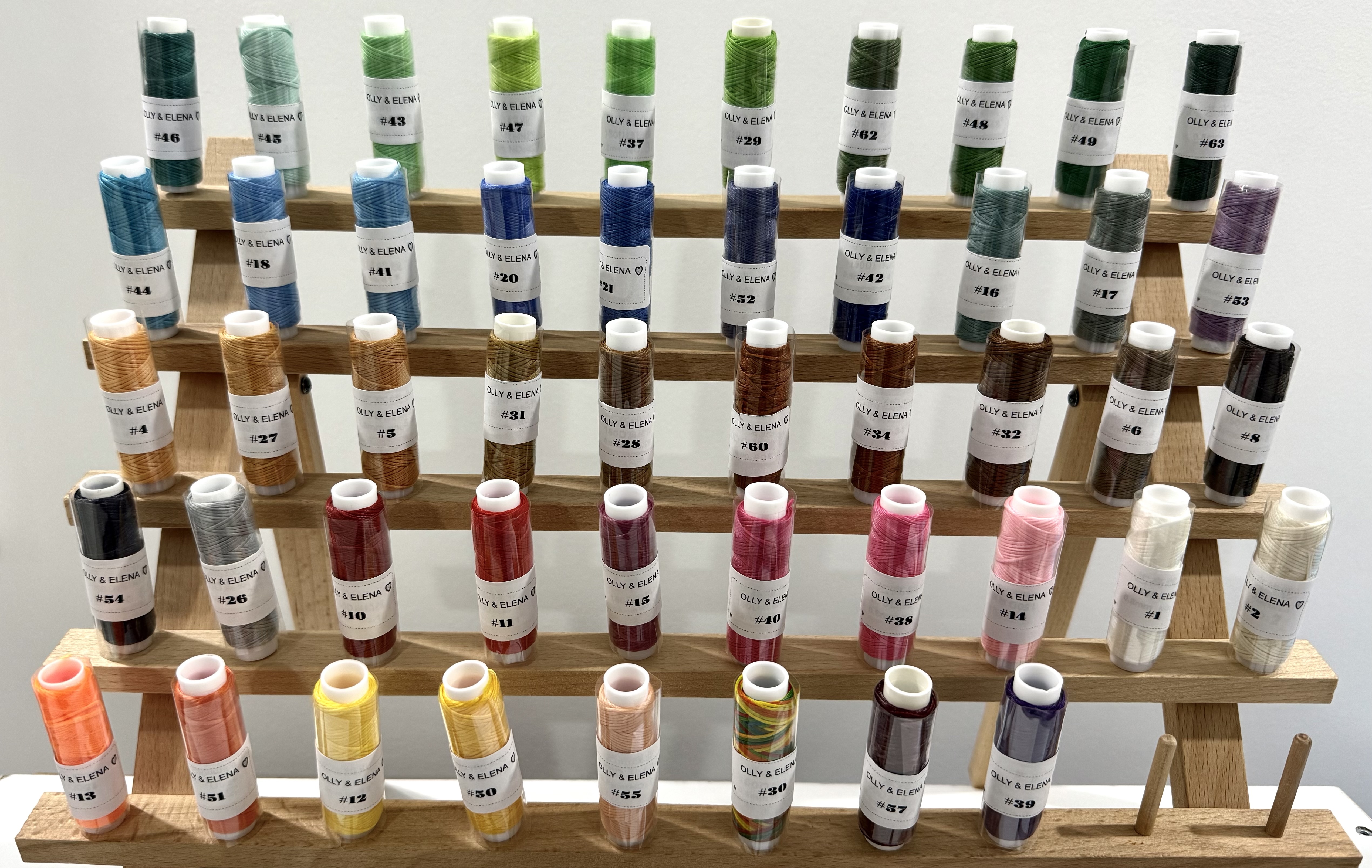 48 Stunning Shades of High-Quality Waxed Thread