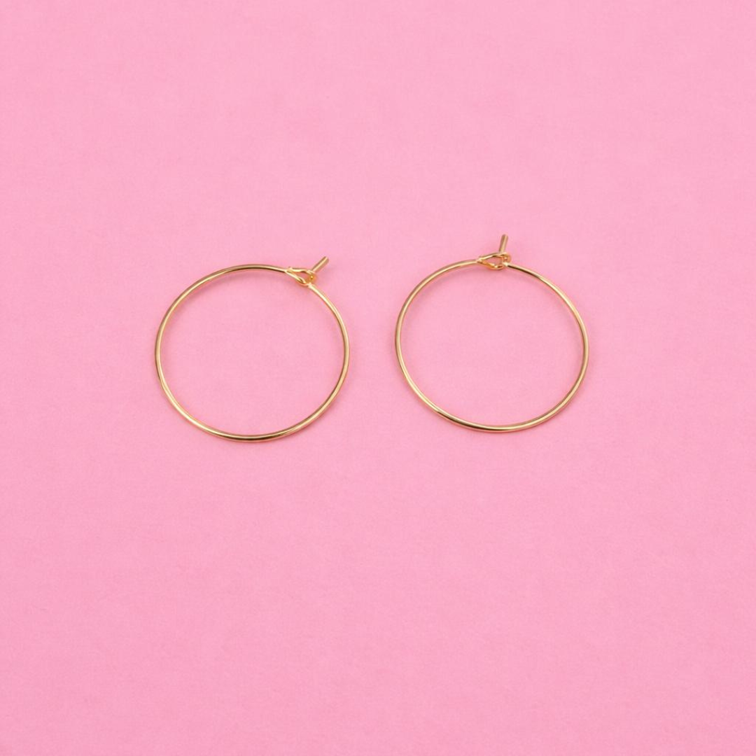 Aro dorado fino 20mm