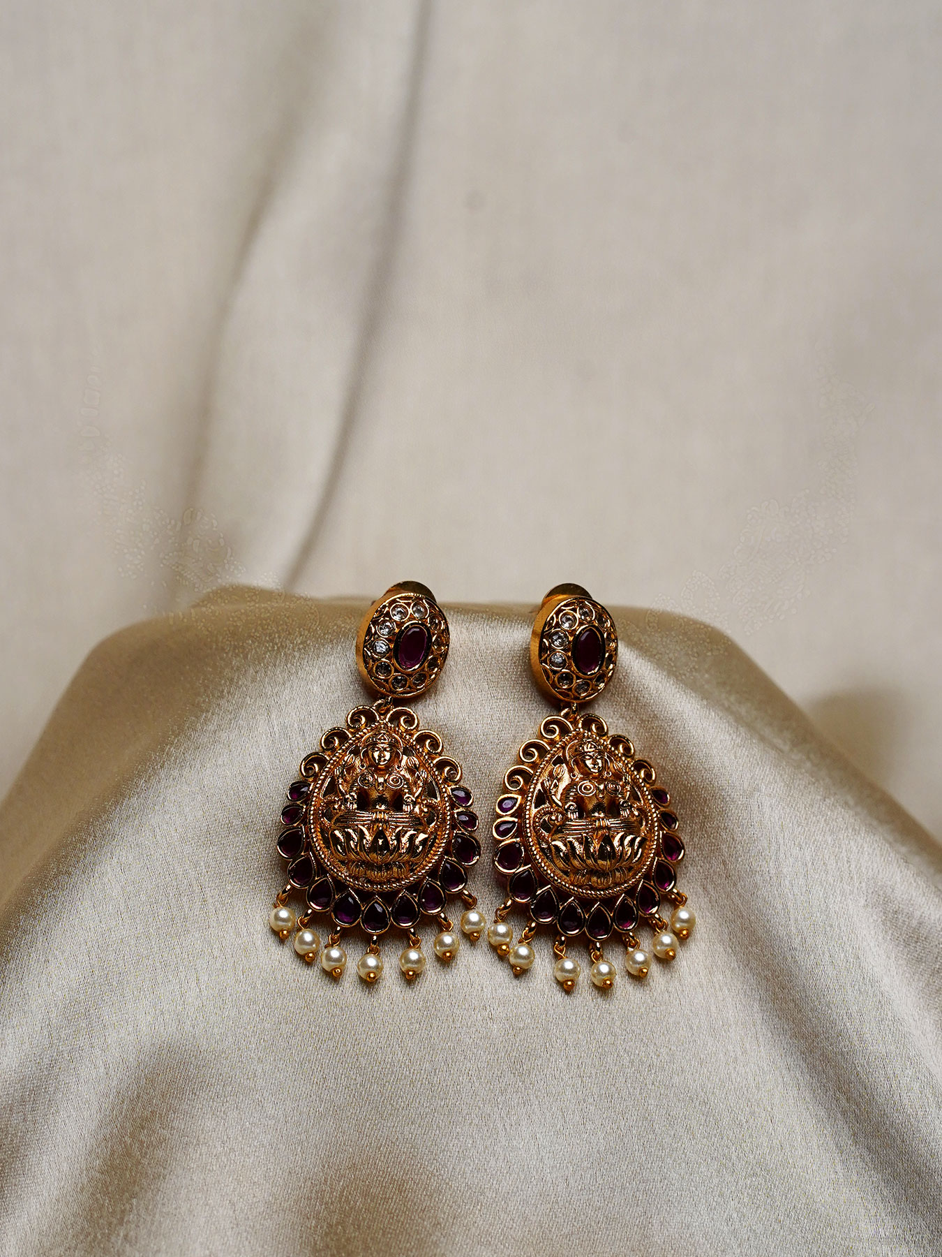 Antique Gold-Plated Earrings