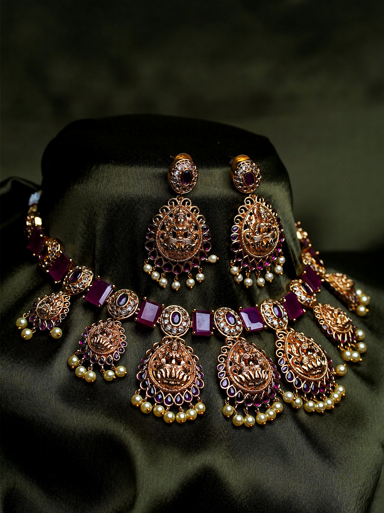 Antique Gold-Plated Earrings