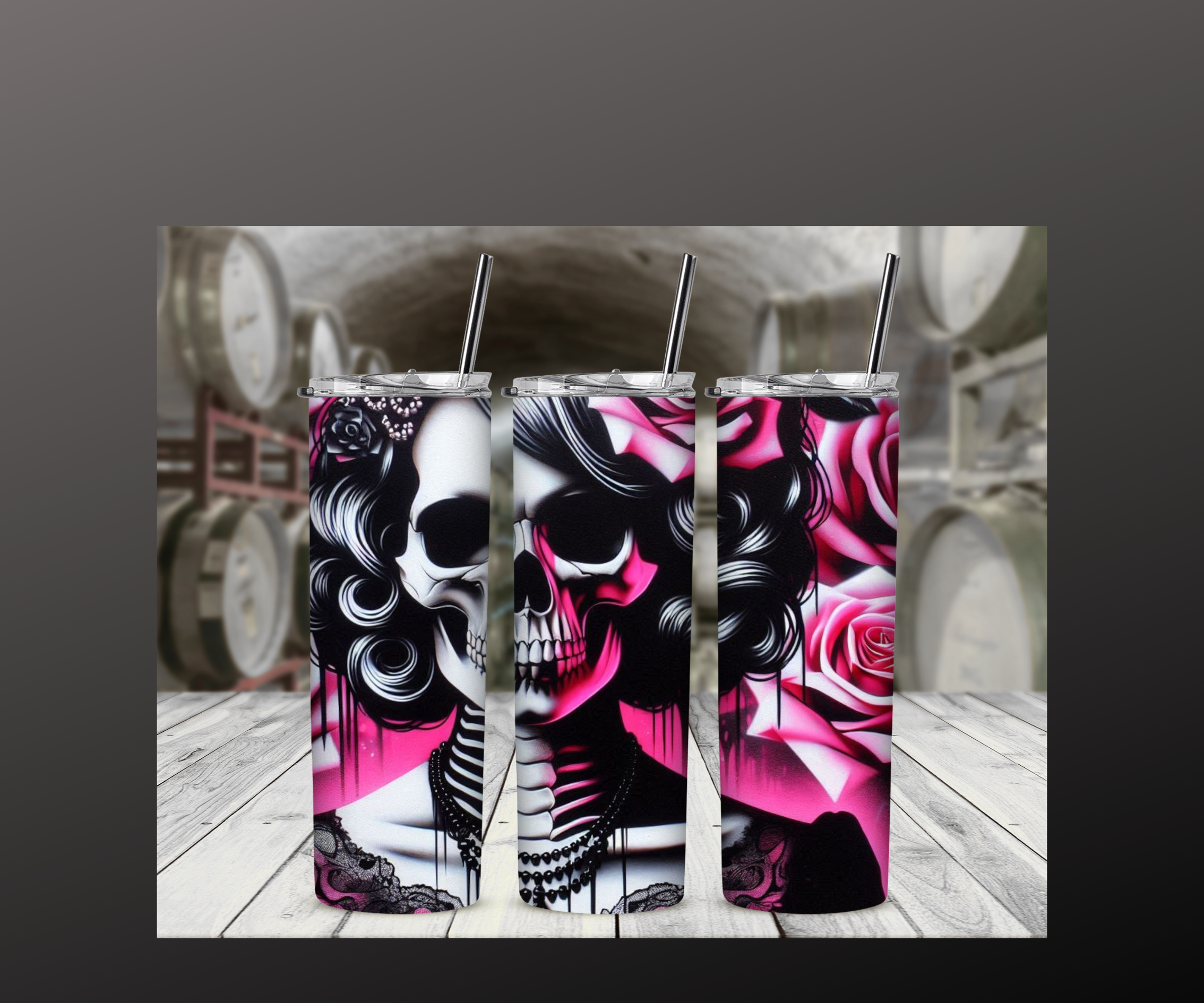 Schädel Design Thermobecher