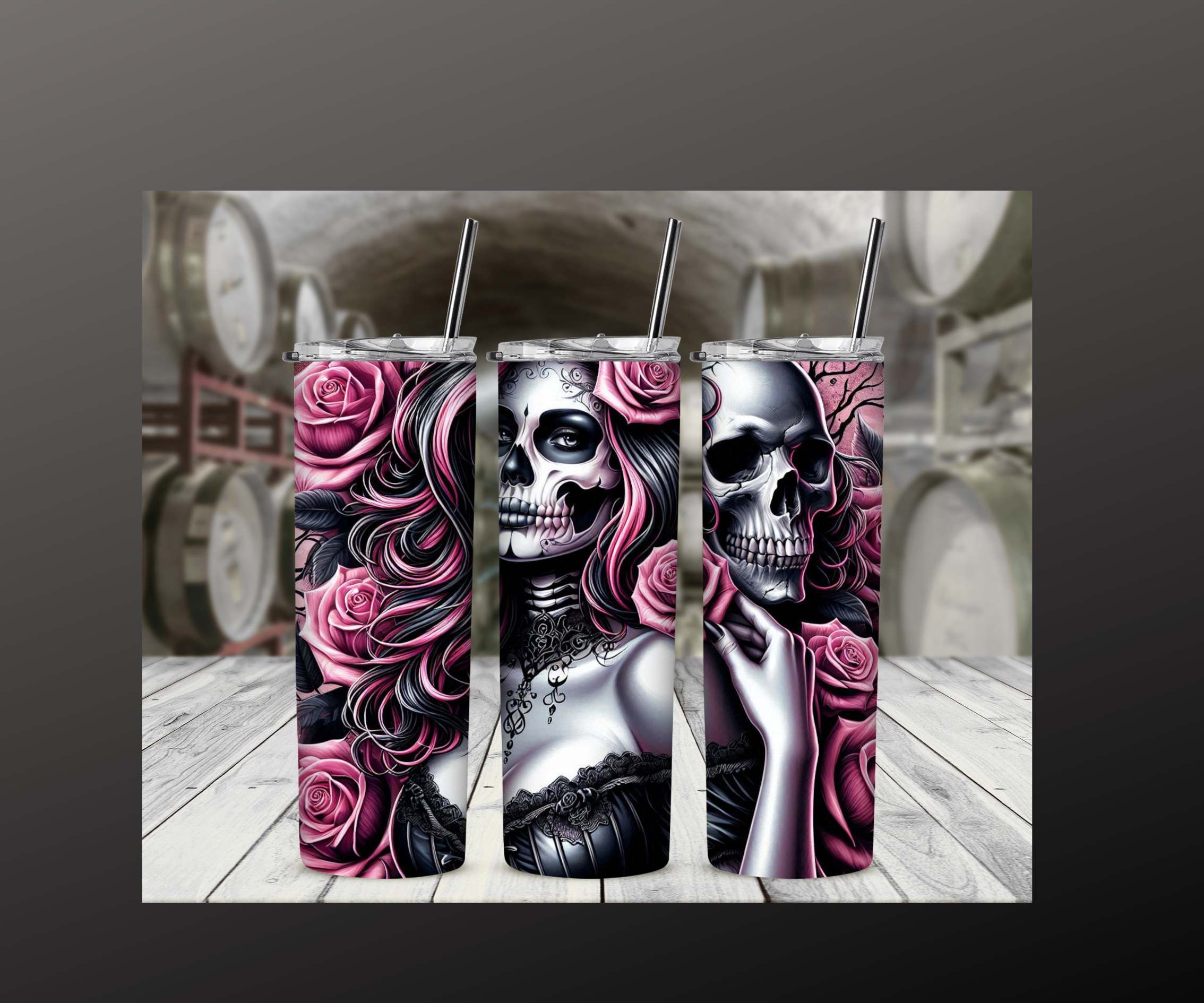 Schädel Design Thermobecher