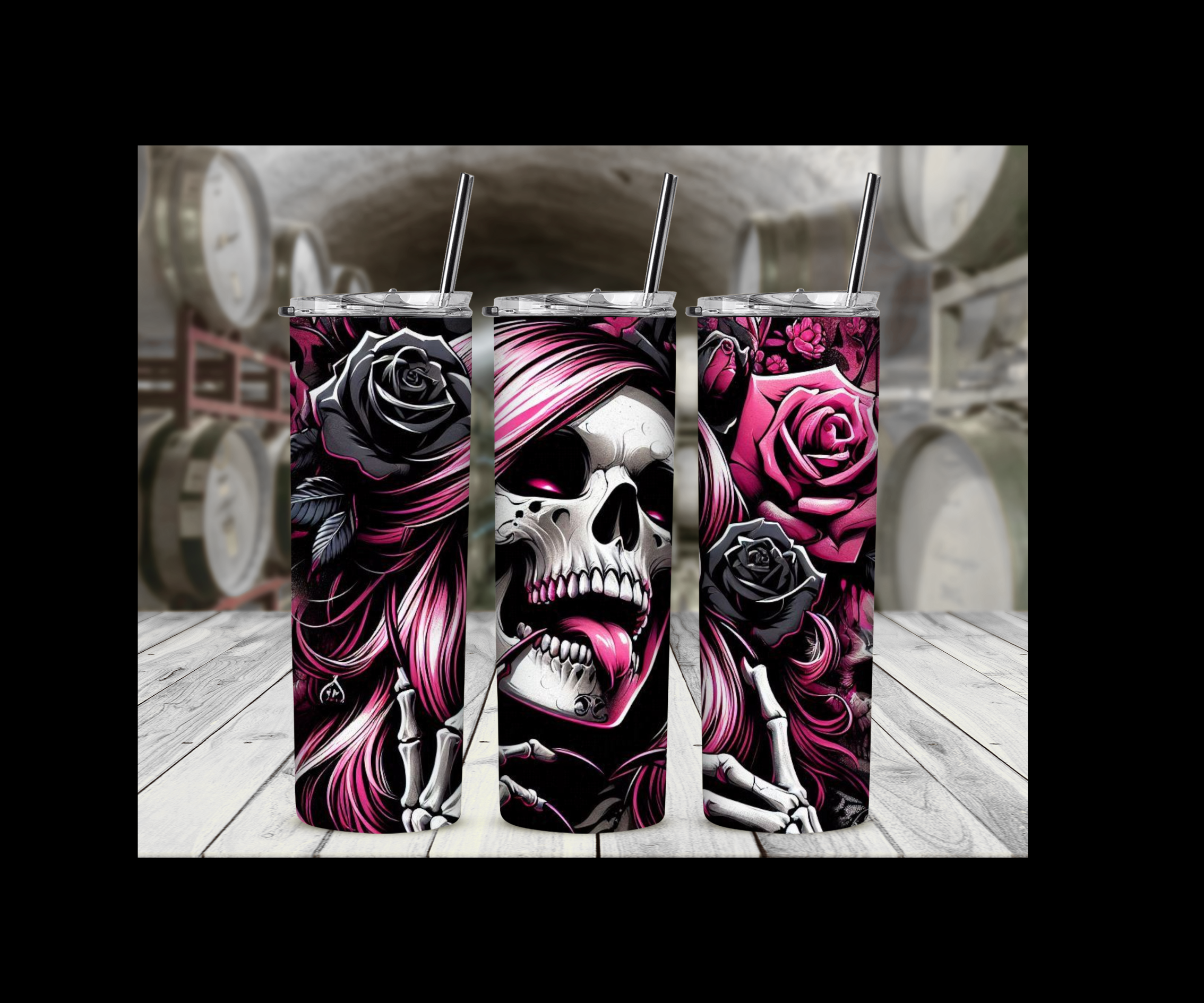 Schädel Design Thermobecher