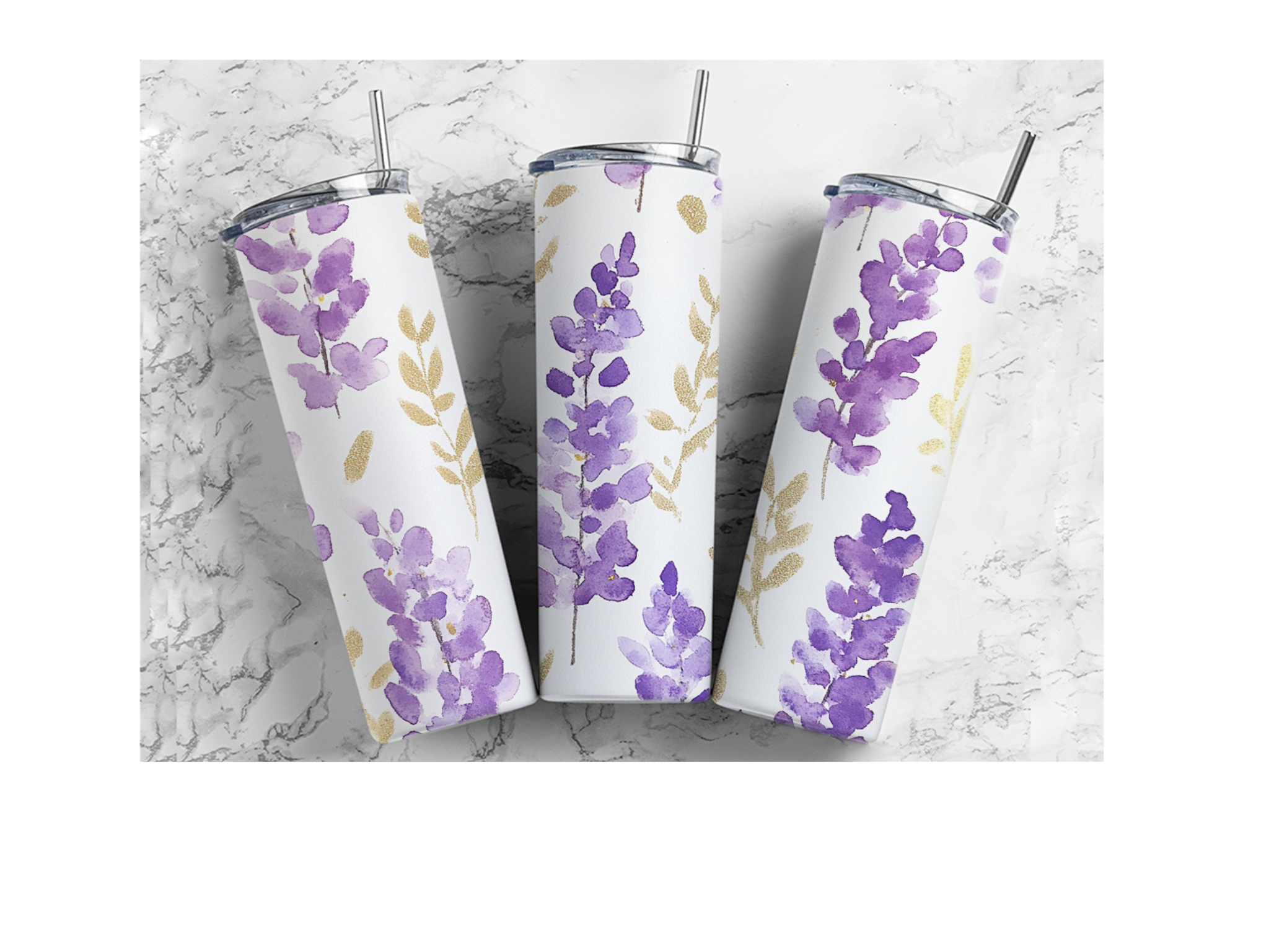 Thermobecher Mit Blumenmuster