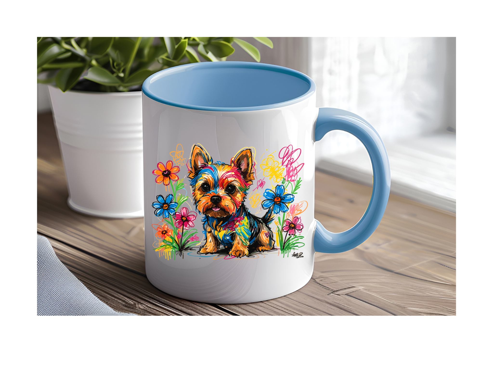 Kaffeetasse mit Hundemotiv