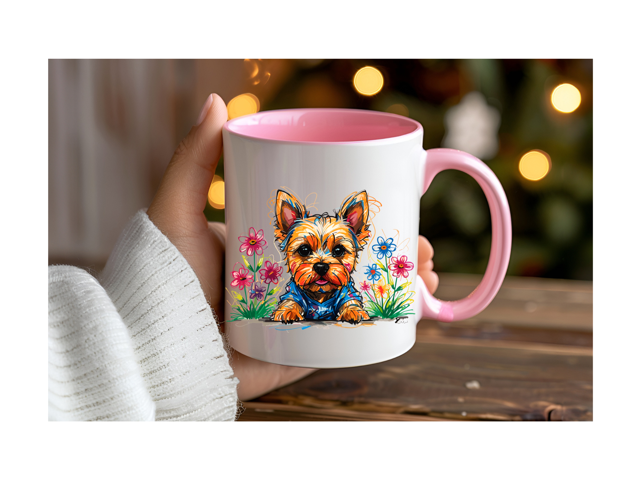 Kaffeetasse mit Hundemotiv